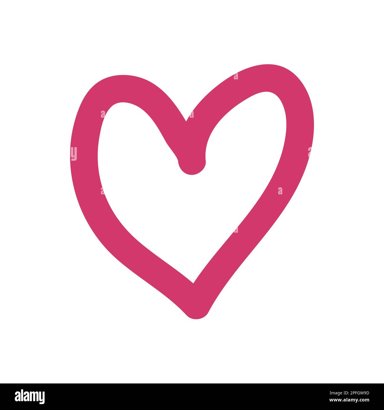 Doodle hearts, hand drawn love heart collection Stock Vector Image ...