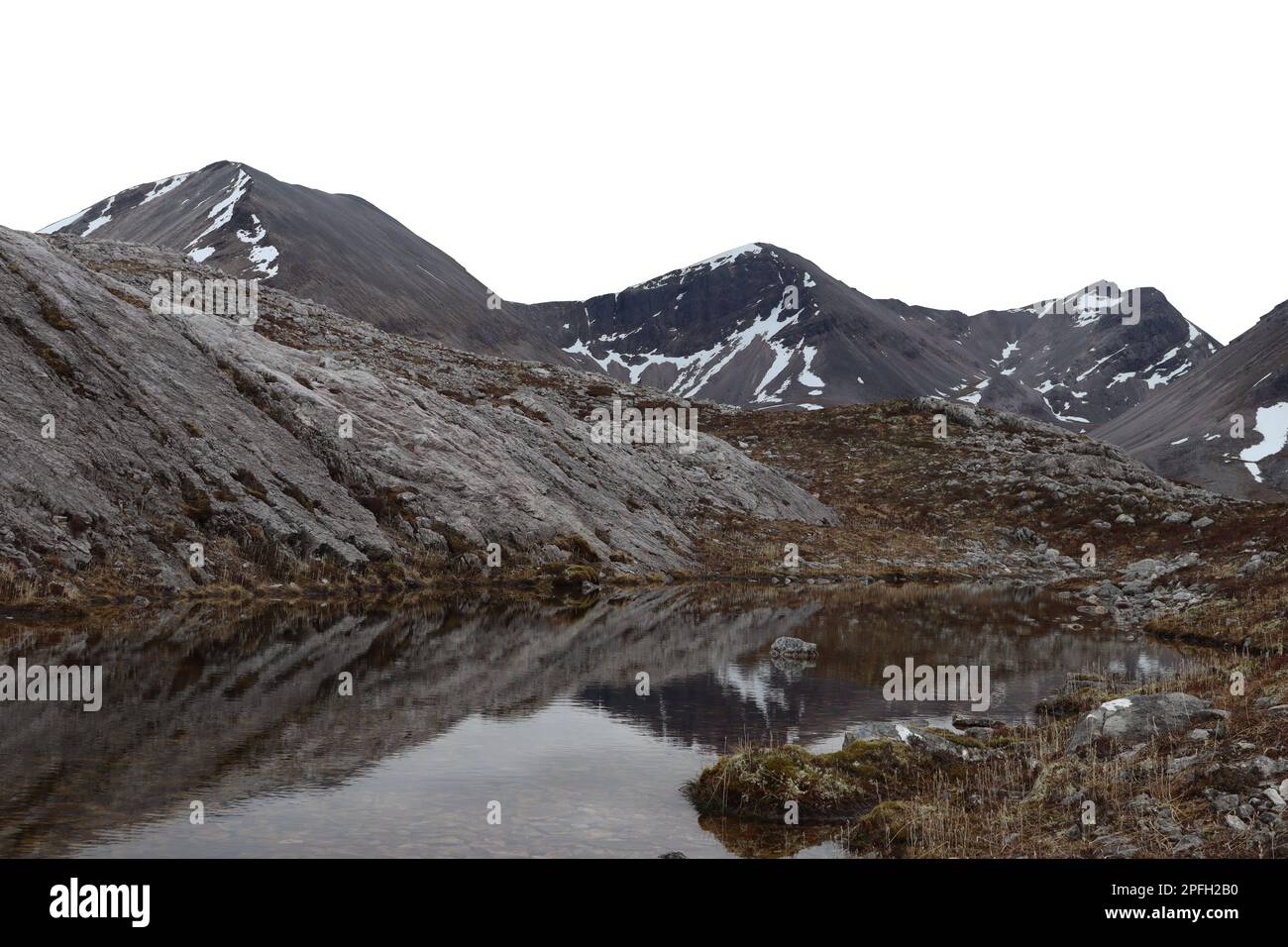 torridon beinn eighe isolated Stock Photo