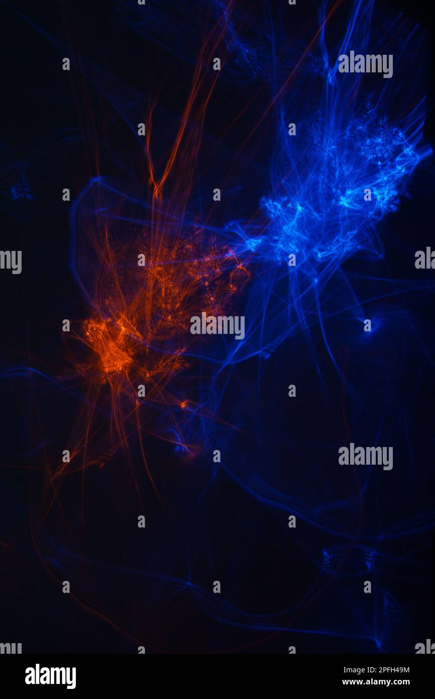 led light effect in bottle, diffused light Stock Photo Alamy