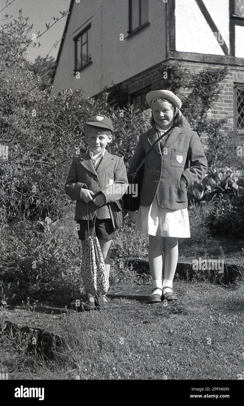 School children uniform 1960s hi-res stock photography and images