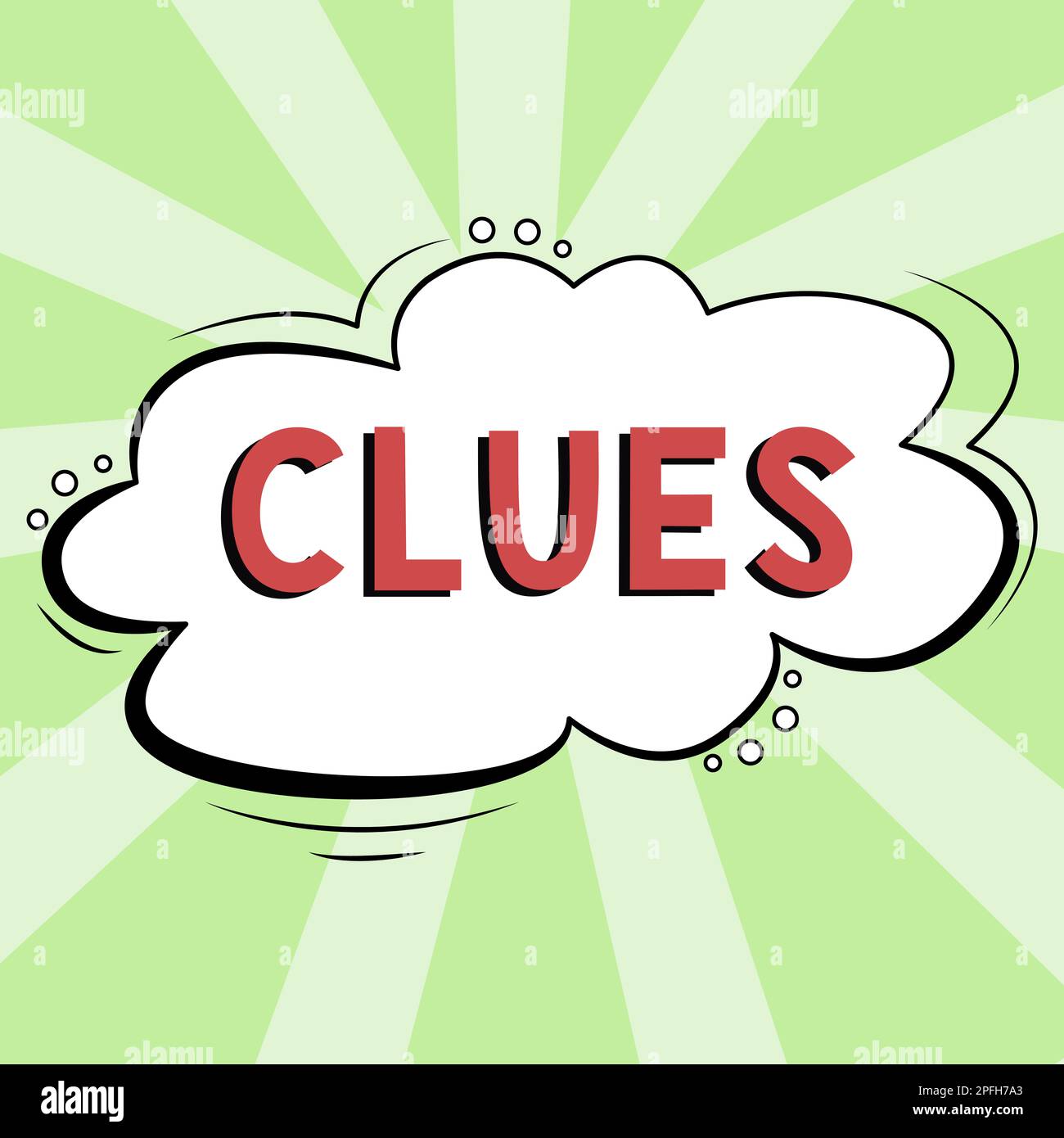 Handwriting text Clues. Business idea Piece of evidence information ...