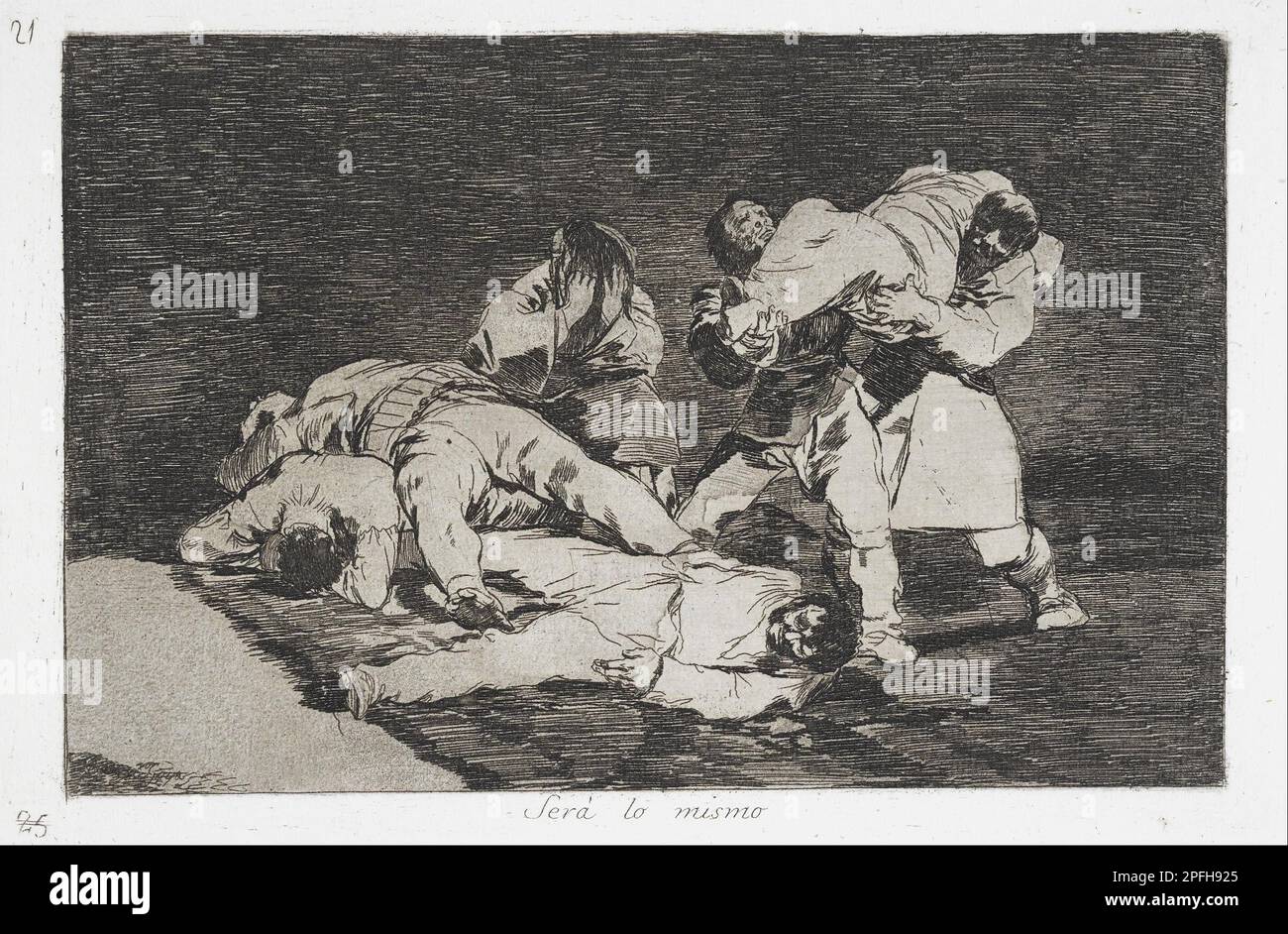 The same (Será lo mismo) from the series Disasters of War (Desastres de la Guerra) 1810/1863 by Francisco de Goya y Lucientes Stock Photo