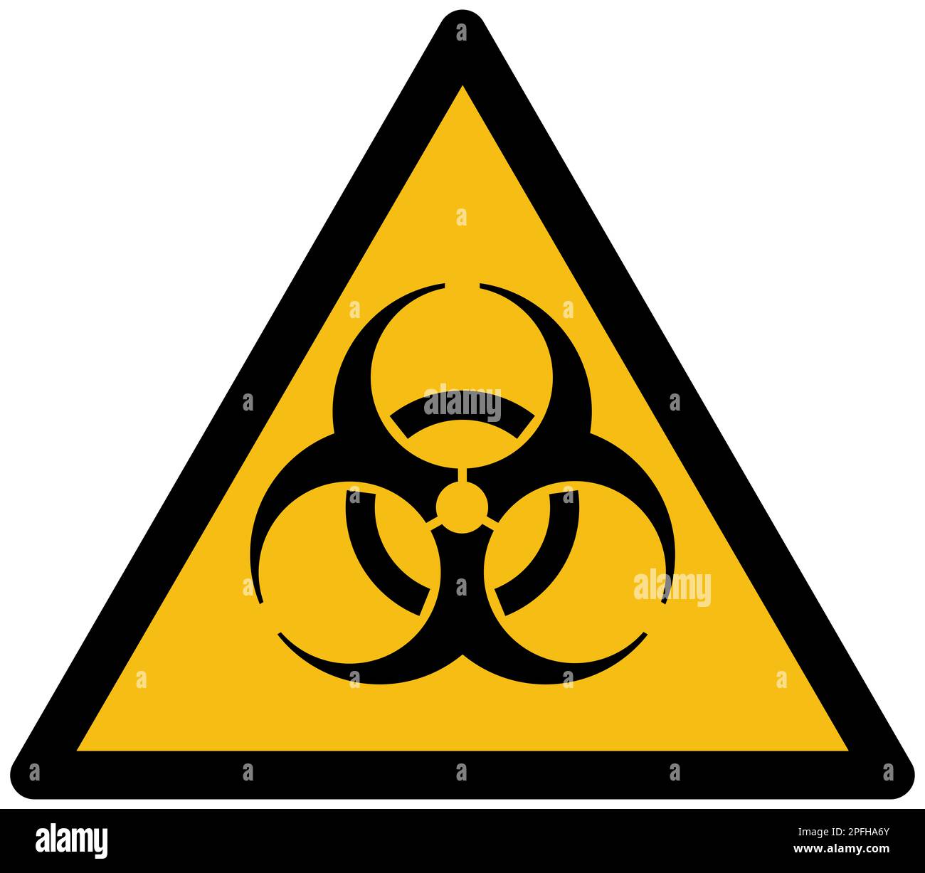 ISO 7010 Biological hazard sign Stock Photo