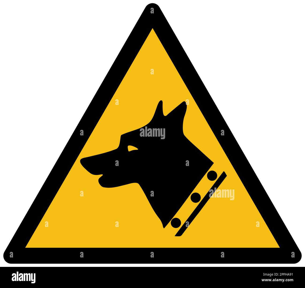 ISO 7010 Guard dog sign Stock Photo Alamy