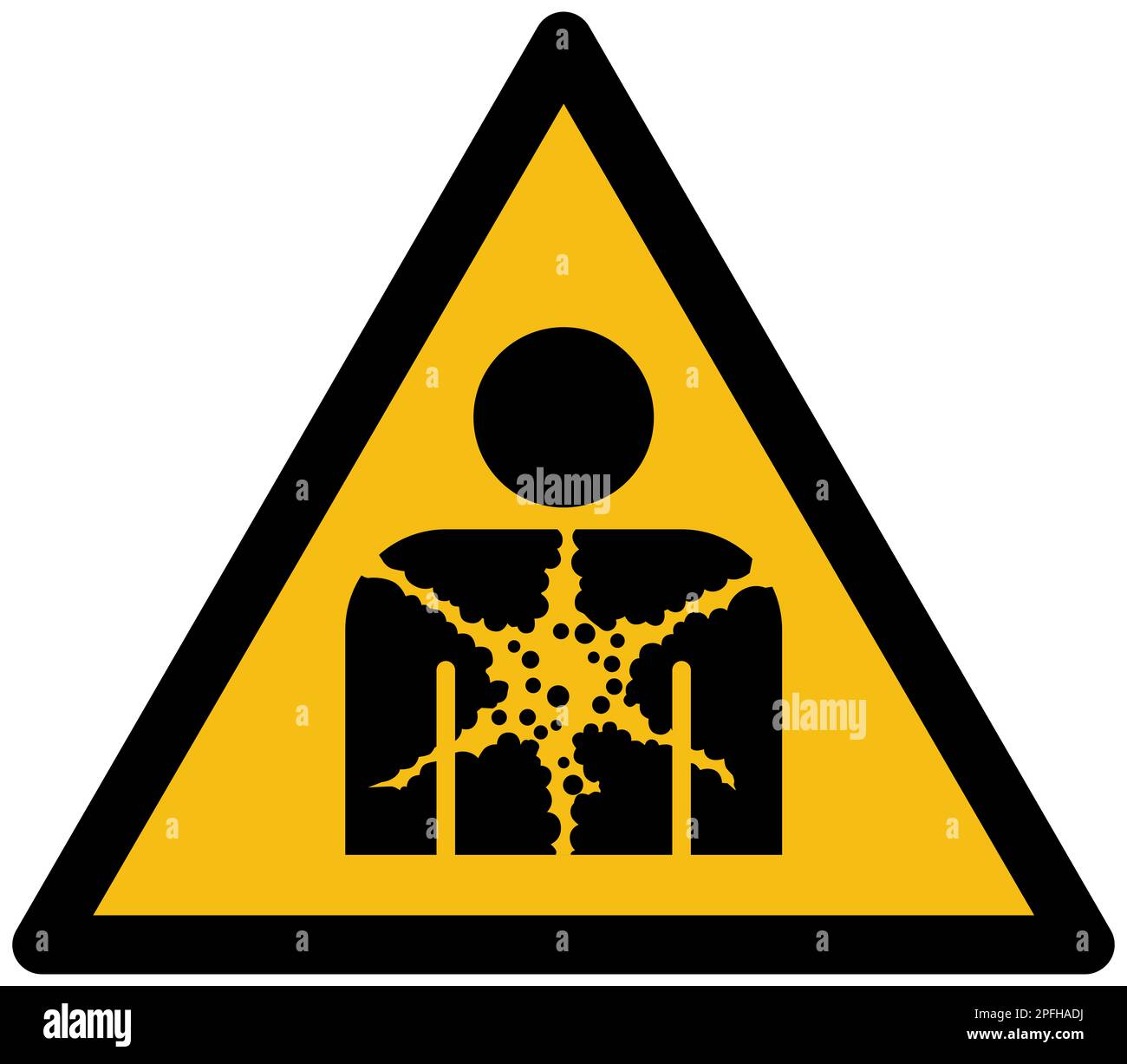 ISO 7010 Substance or mixture presenting a health hazard sign Stock
