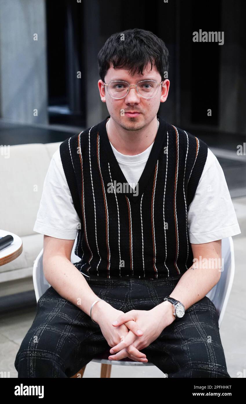 Asa Butterfield at rehearsals for a Poetry For Every Day Of The