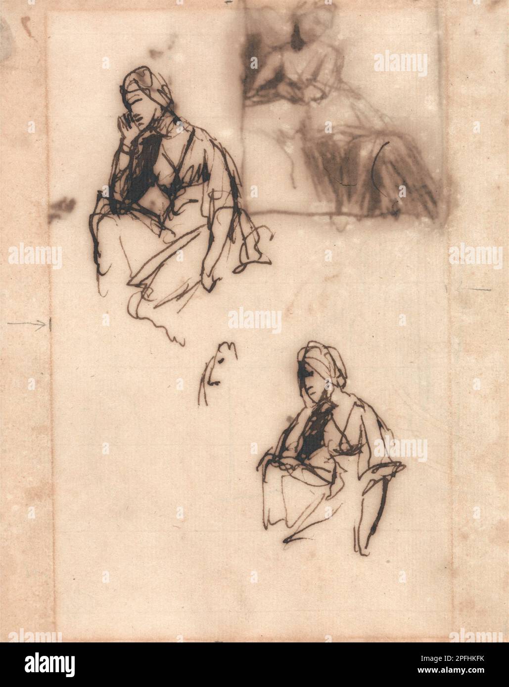 Seated woman art detail hi-res stock photography and images - Alamy