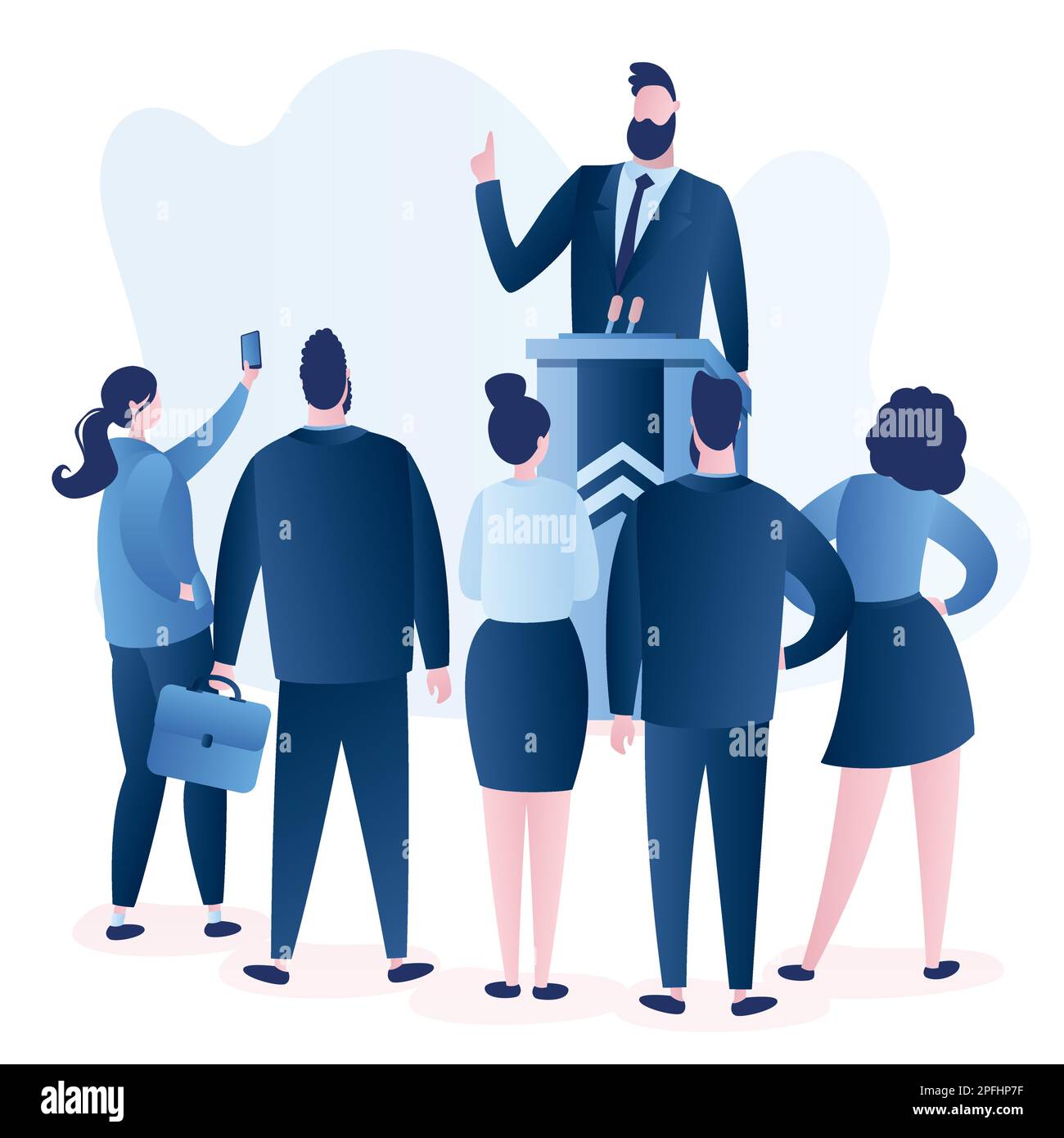 Politician speaking Stock Vector Images Alamy