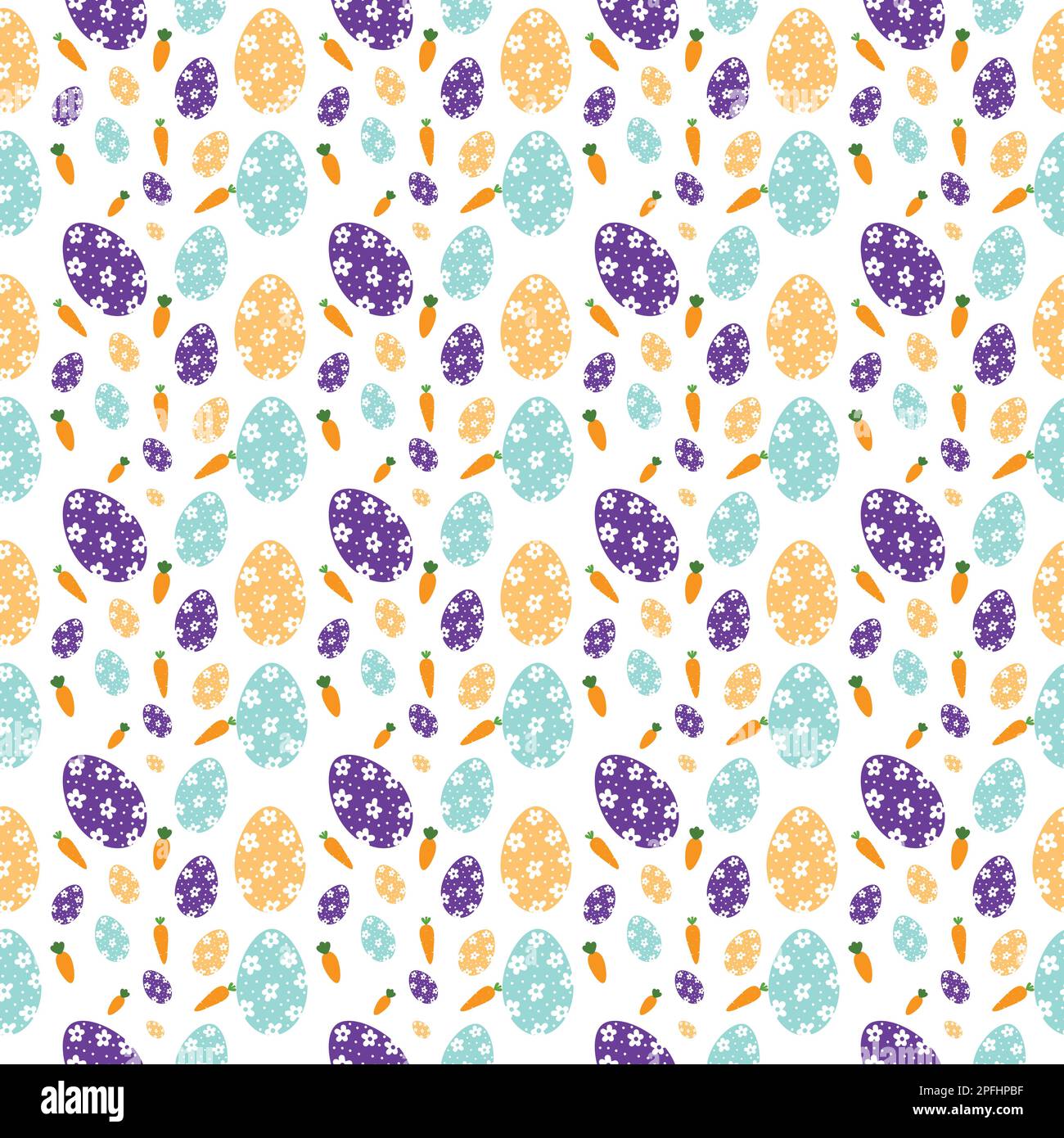 Colorful easter seamless pattern. Easter seamless pattern. Easter pattern. Happy easter. Colorful seamless pattern Stock Vector