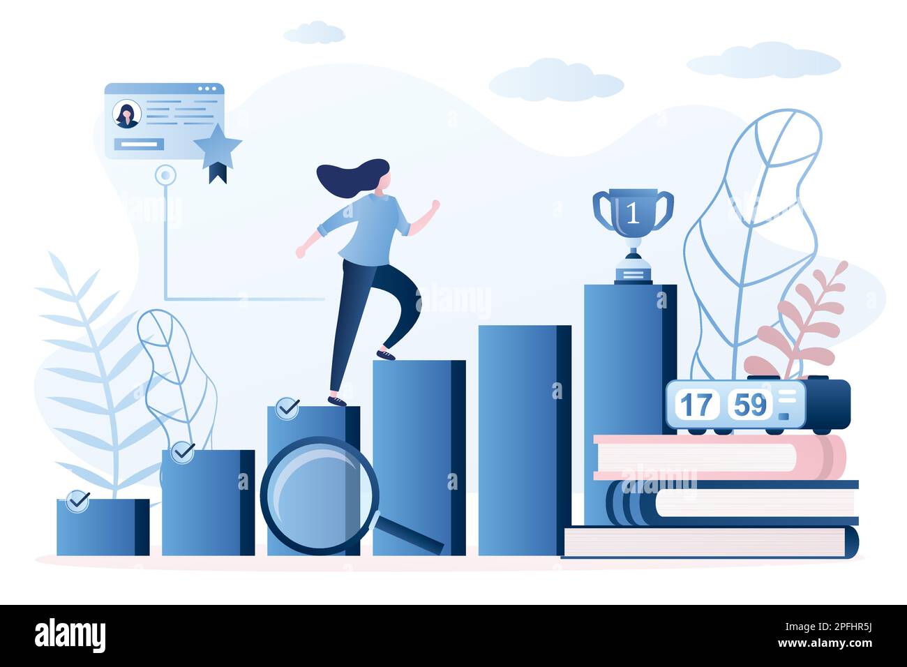 The development of the step Cut Out Stock Images Pictures Alamy