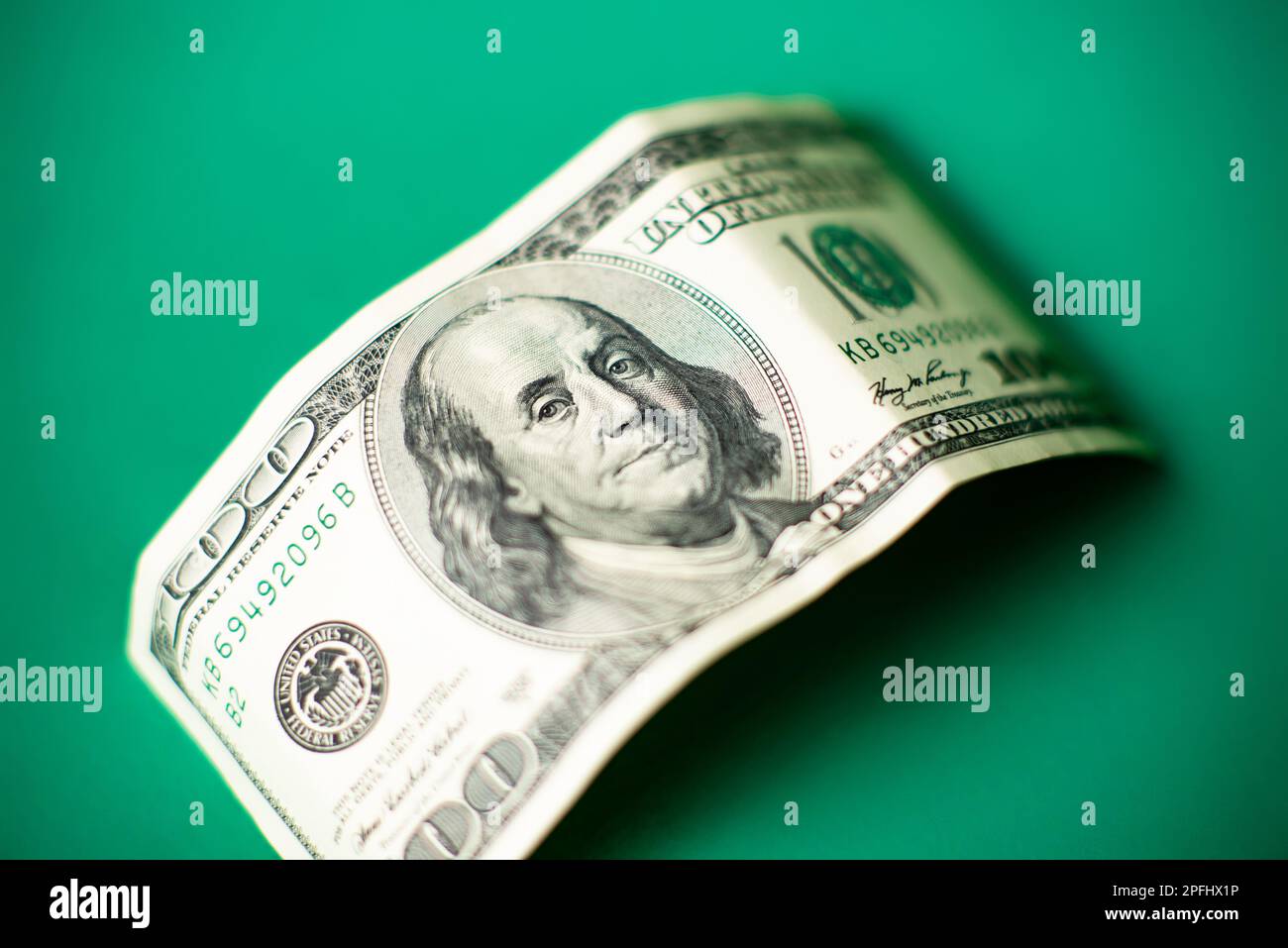 One hundred dollar bill on hi-res stock photography and images - Alamy