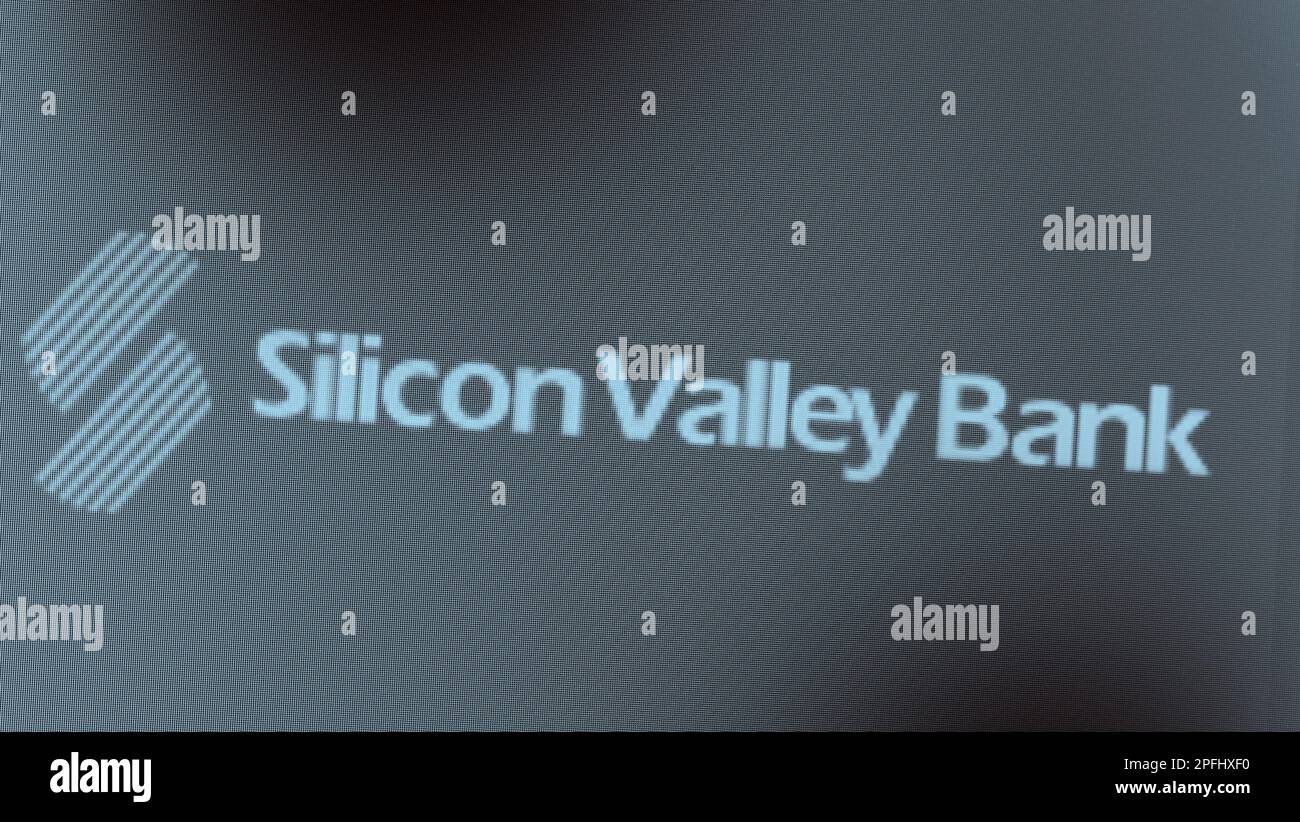 Bangkok Thailand. March 15 2023. SVB Bank logo. Brands logo of Silicon ...