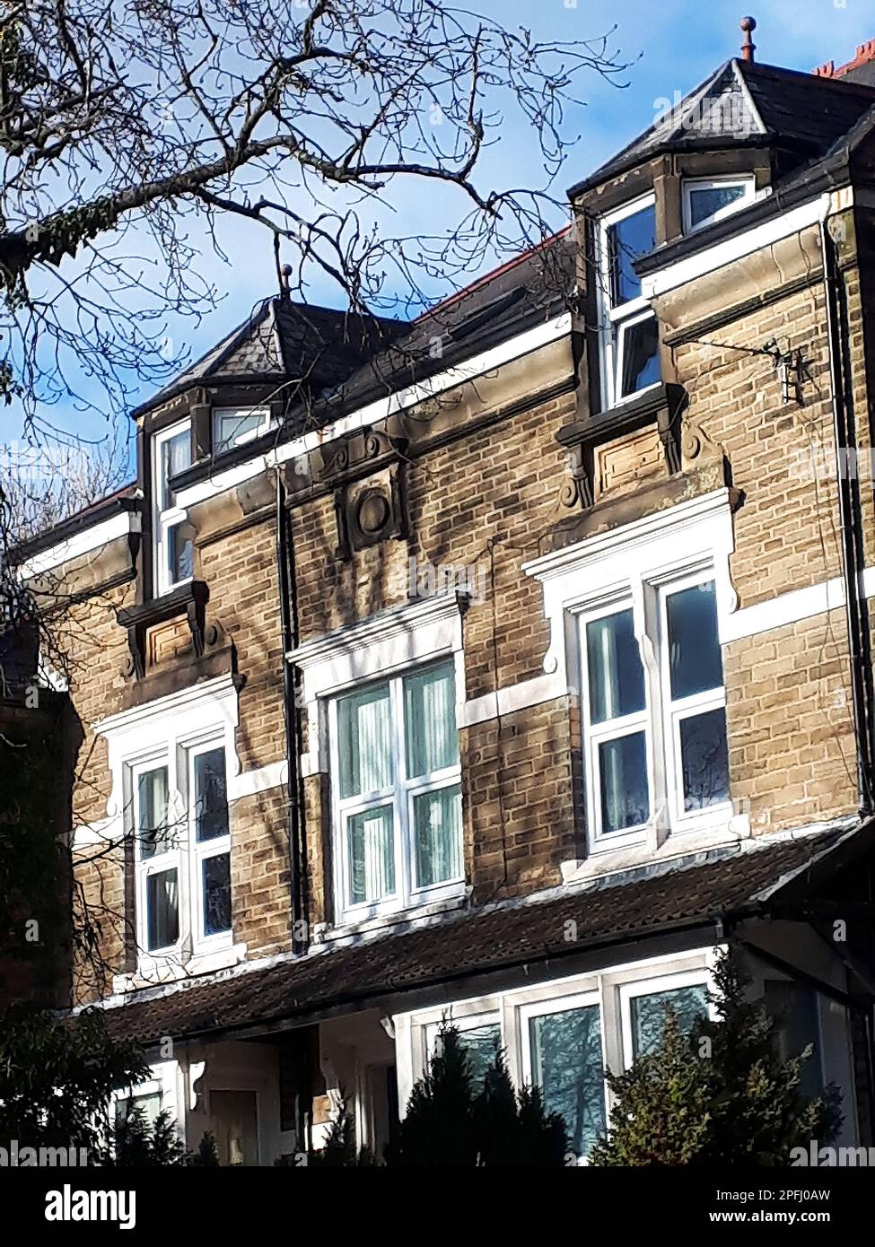 House on the road between the towns of Padiham and Burnley This huge