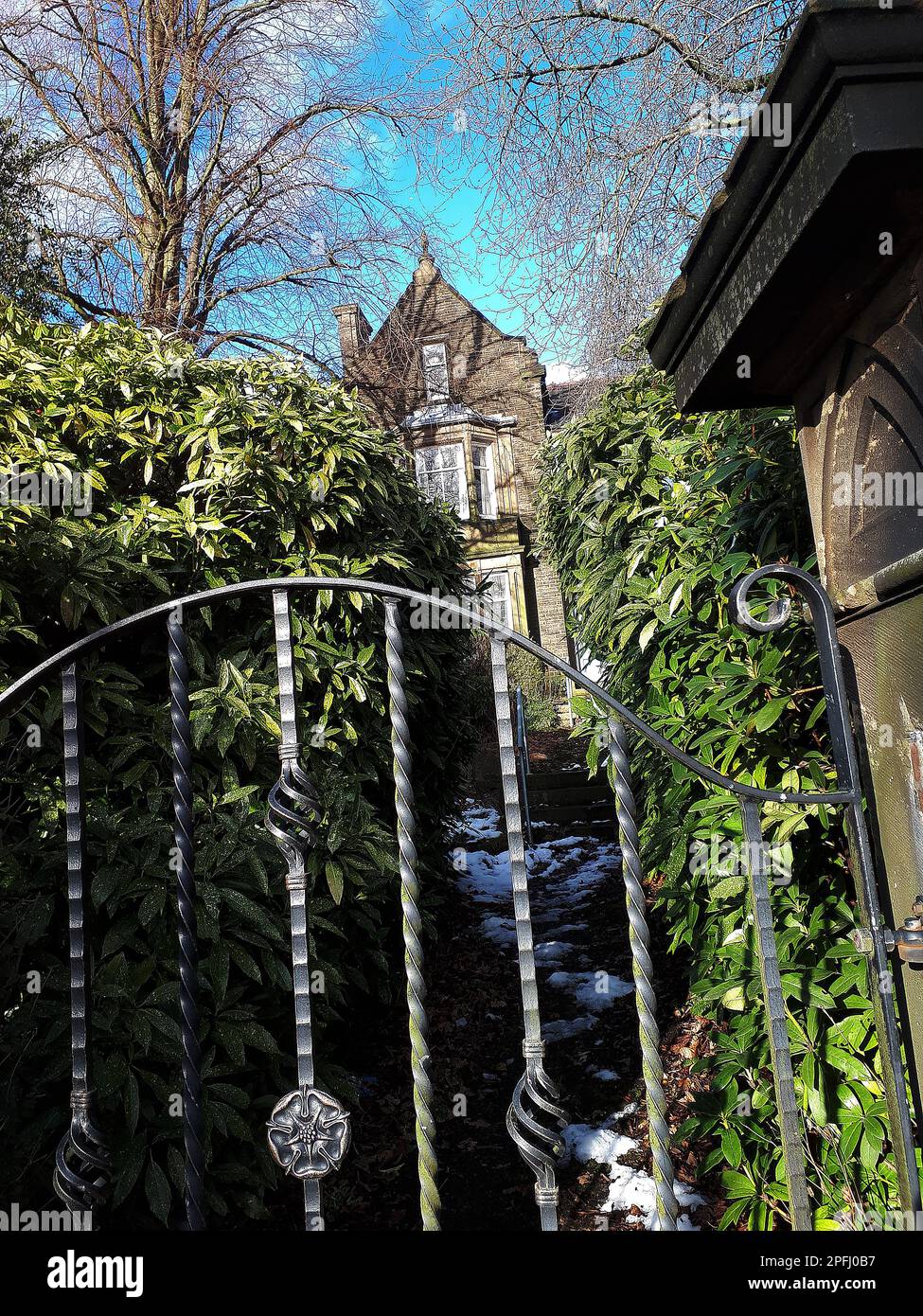 House on the road between the towns of Padiham and Burnley This huge
