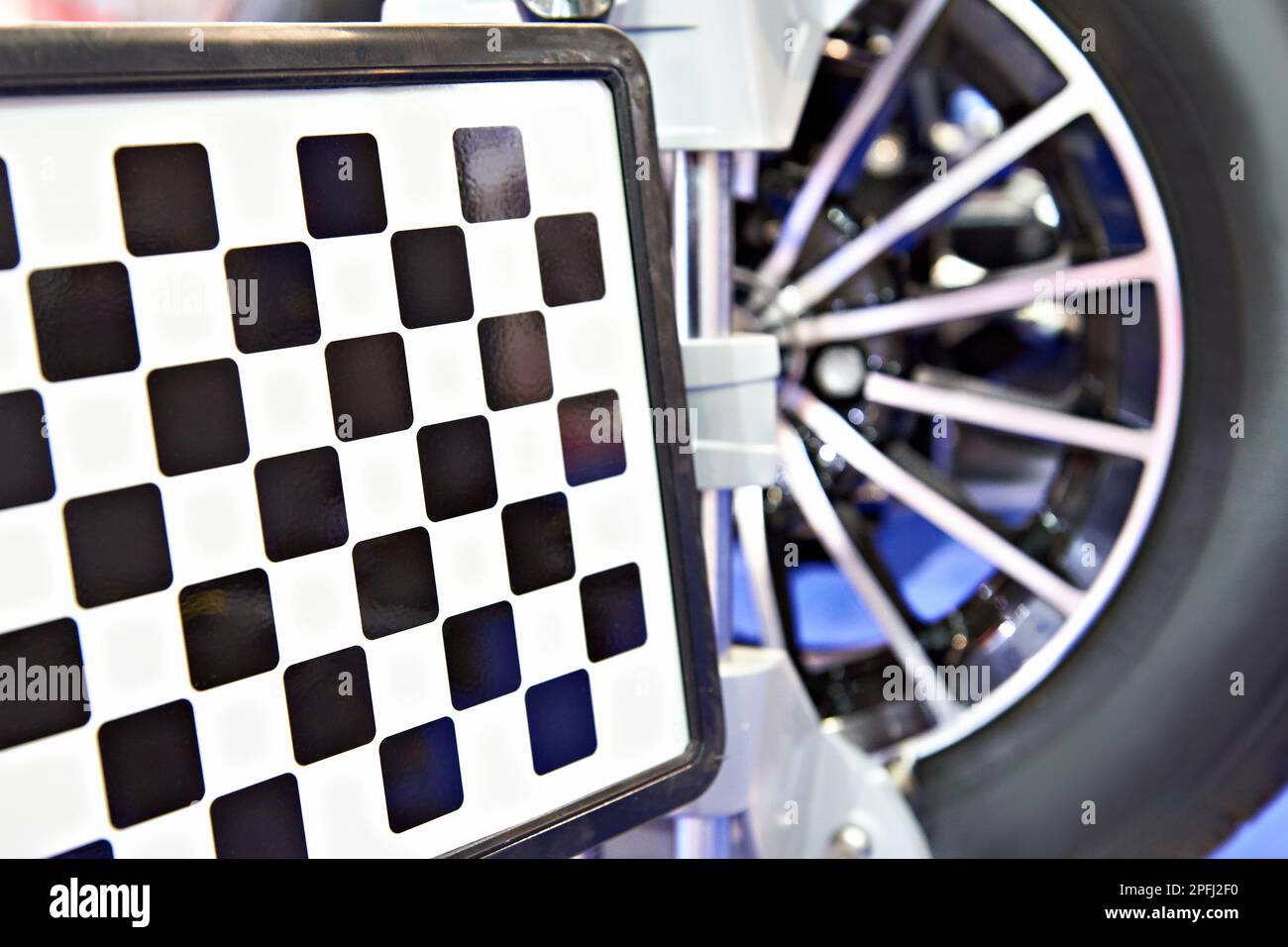 Wheel clamp of automotive diagnostic and analysis system for car Stock