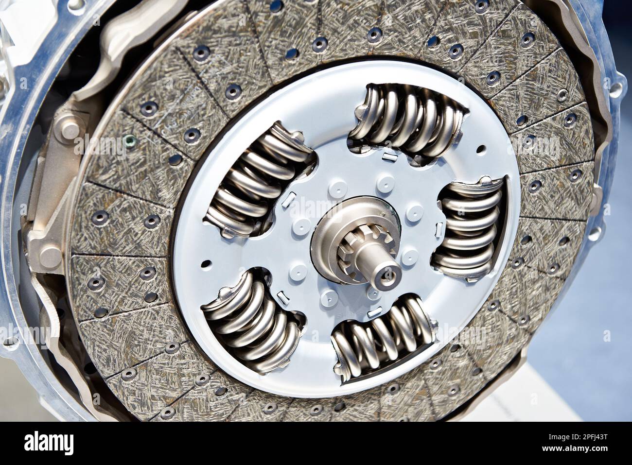 Clutch disk for truck cross section Stock Photo Alamy