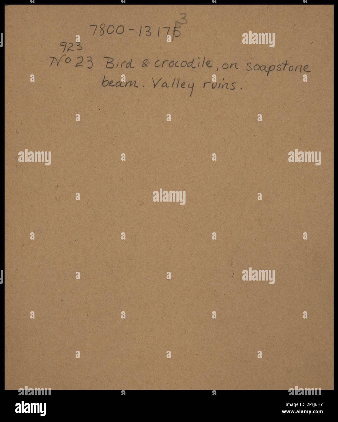 The great Zimbabwe; carved bird and crocodile on a soapstone beam