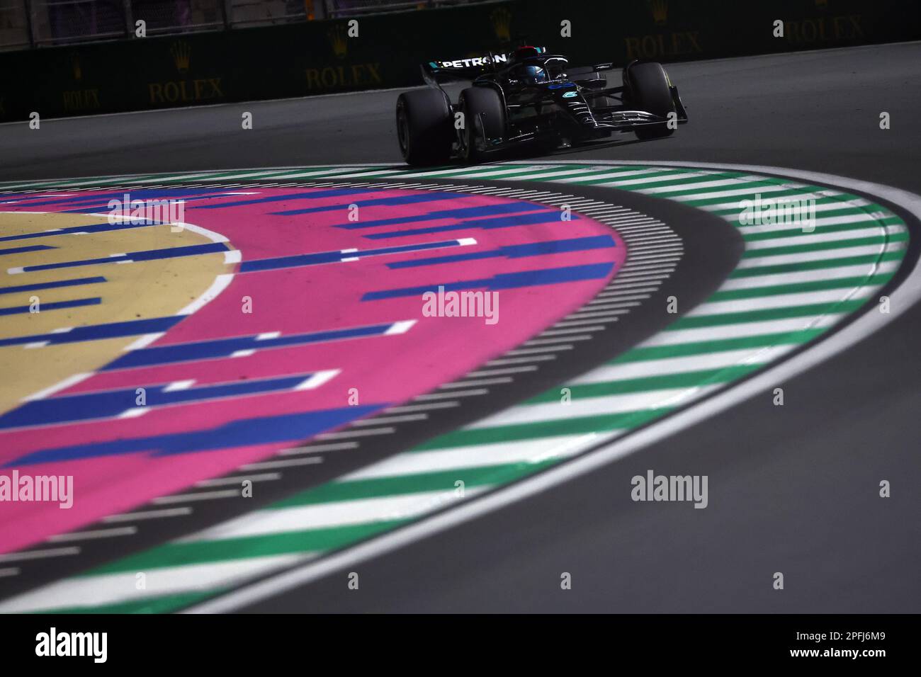 Jeddah, Saudi Arabia. 17th Mar, 2023. Russell (GBR) Mercedes AMG