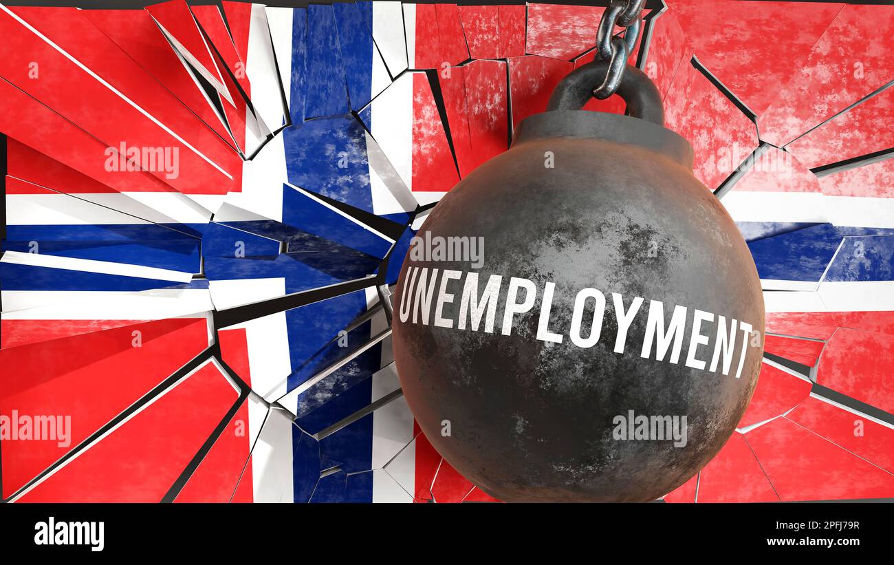 Unemployment and Norway, destroying economy and ruining the nation. Unemployment wrecking the