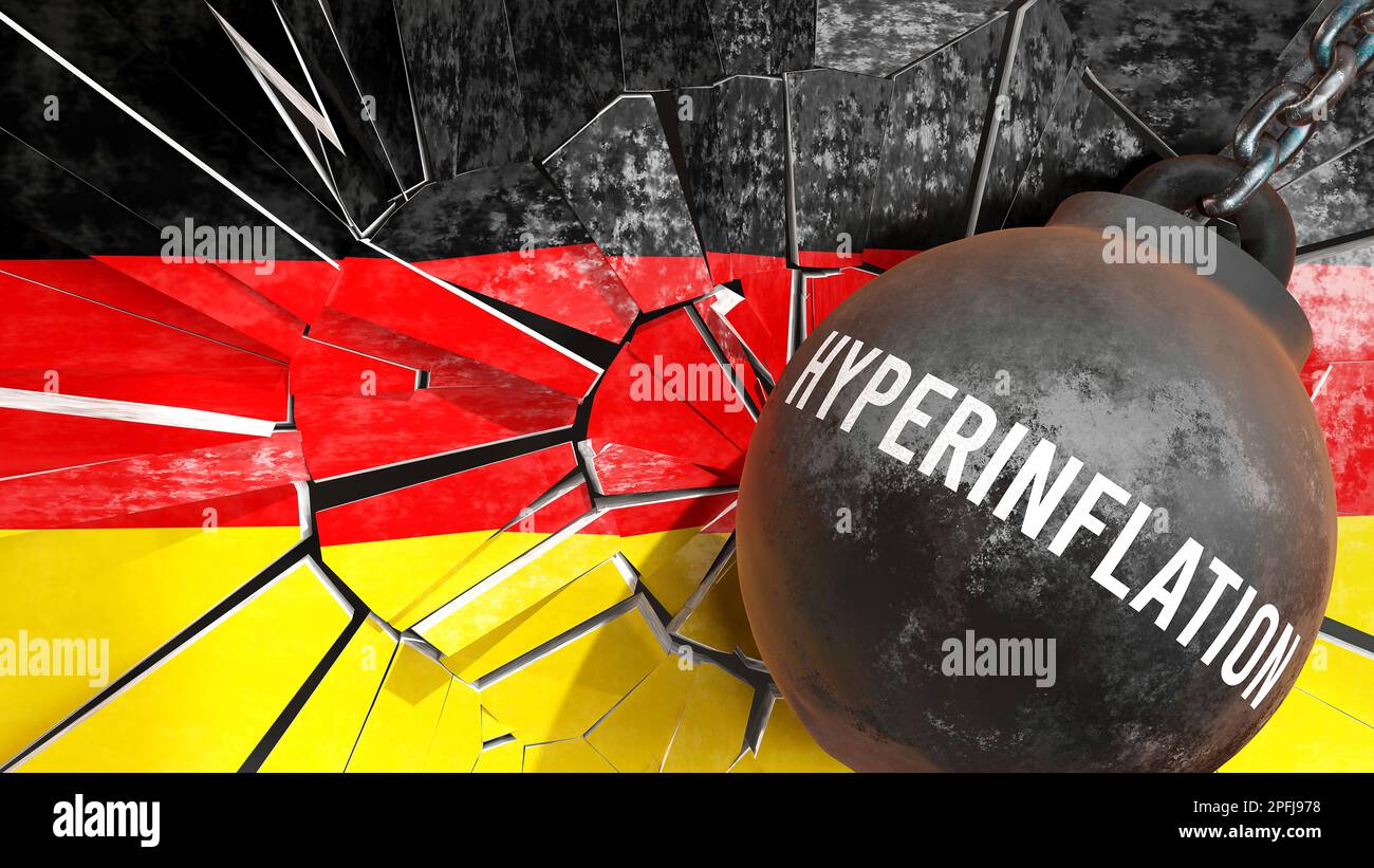 Germany and Hyperinflation that destroys the country and wrecks the