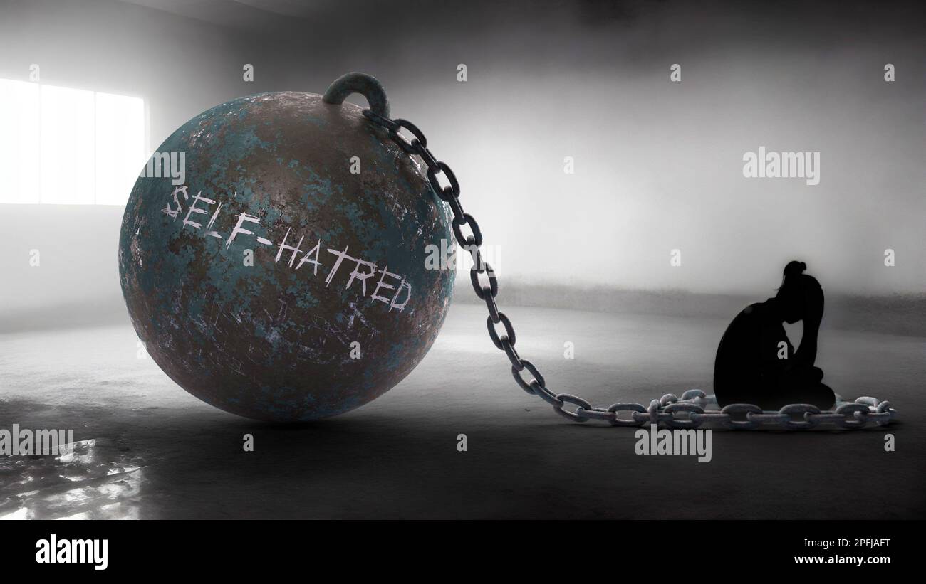 Self hatred against a woman trapped
