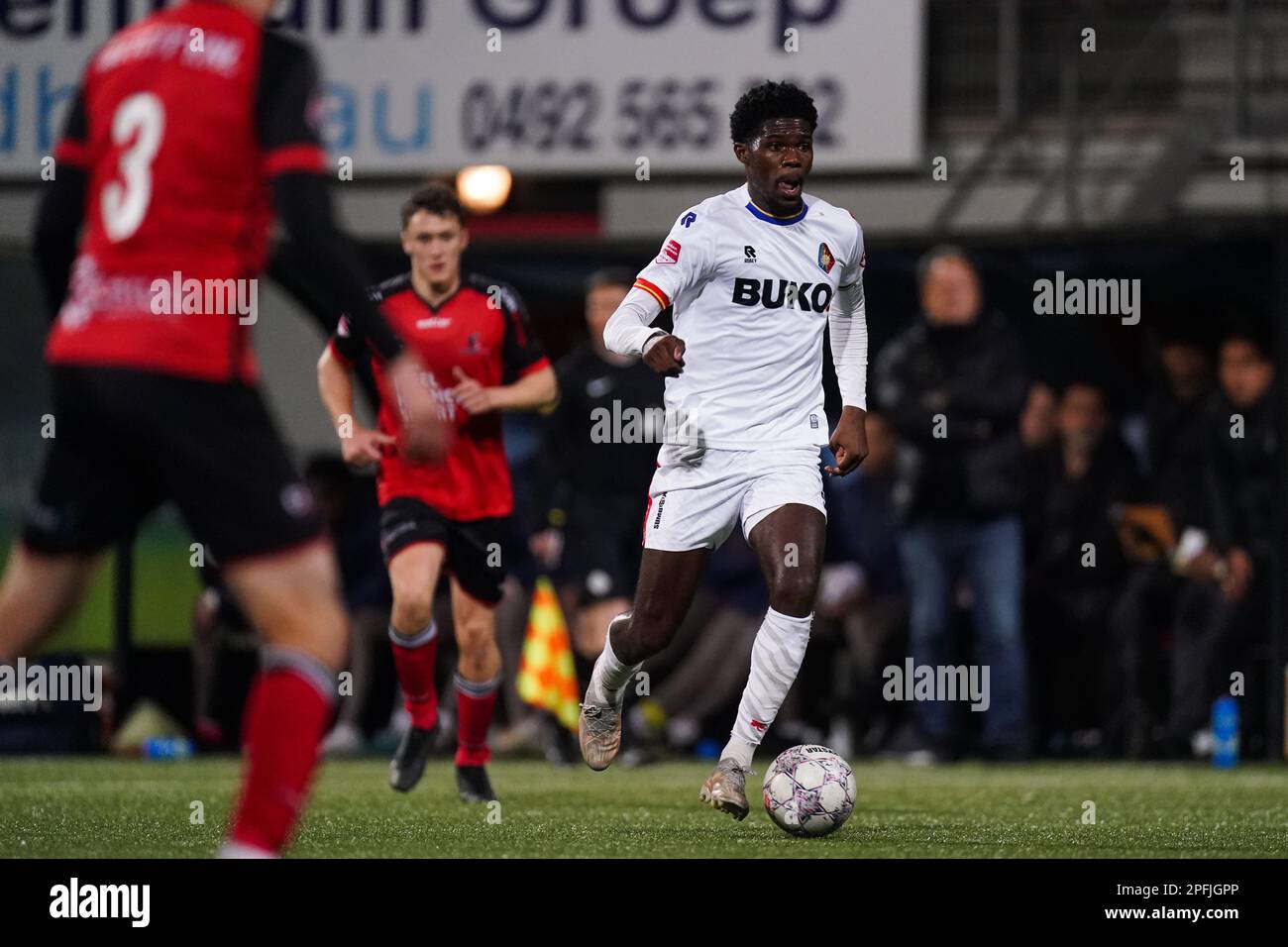 HELMOND, NETHERLANDS MARCH 17 Delvechio Blackson of SC Telstar during the Dutch