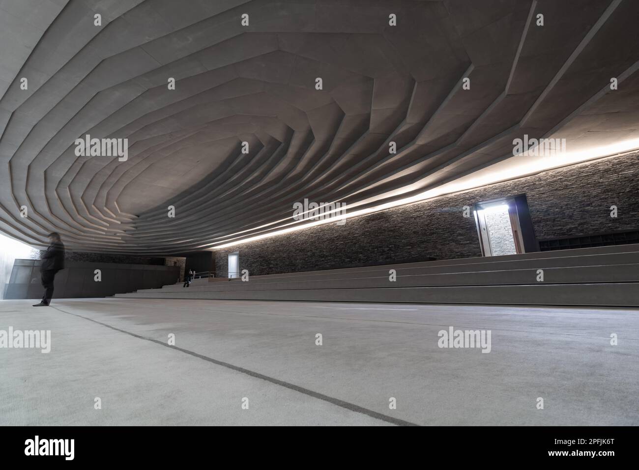 Interior of Sancaklar Mosque. Modern mosque architecture. Islamic or ...