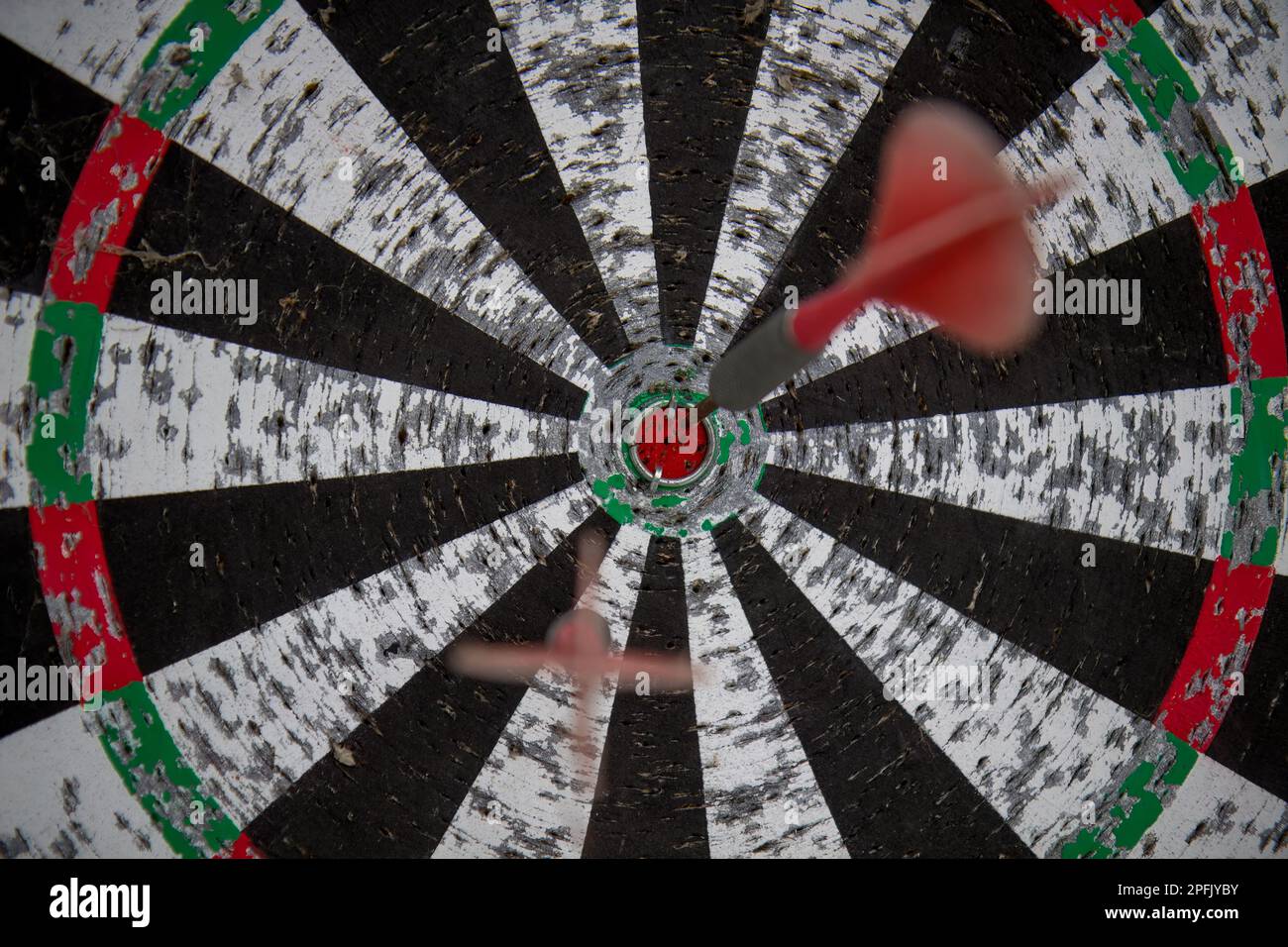 BullsEye darts game Stock Photo Alamy