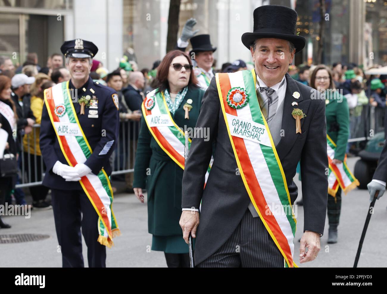 New York, United States. 17th Mar, 2023. Grand Marshal Kevin J. Conway