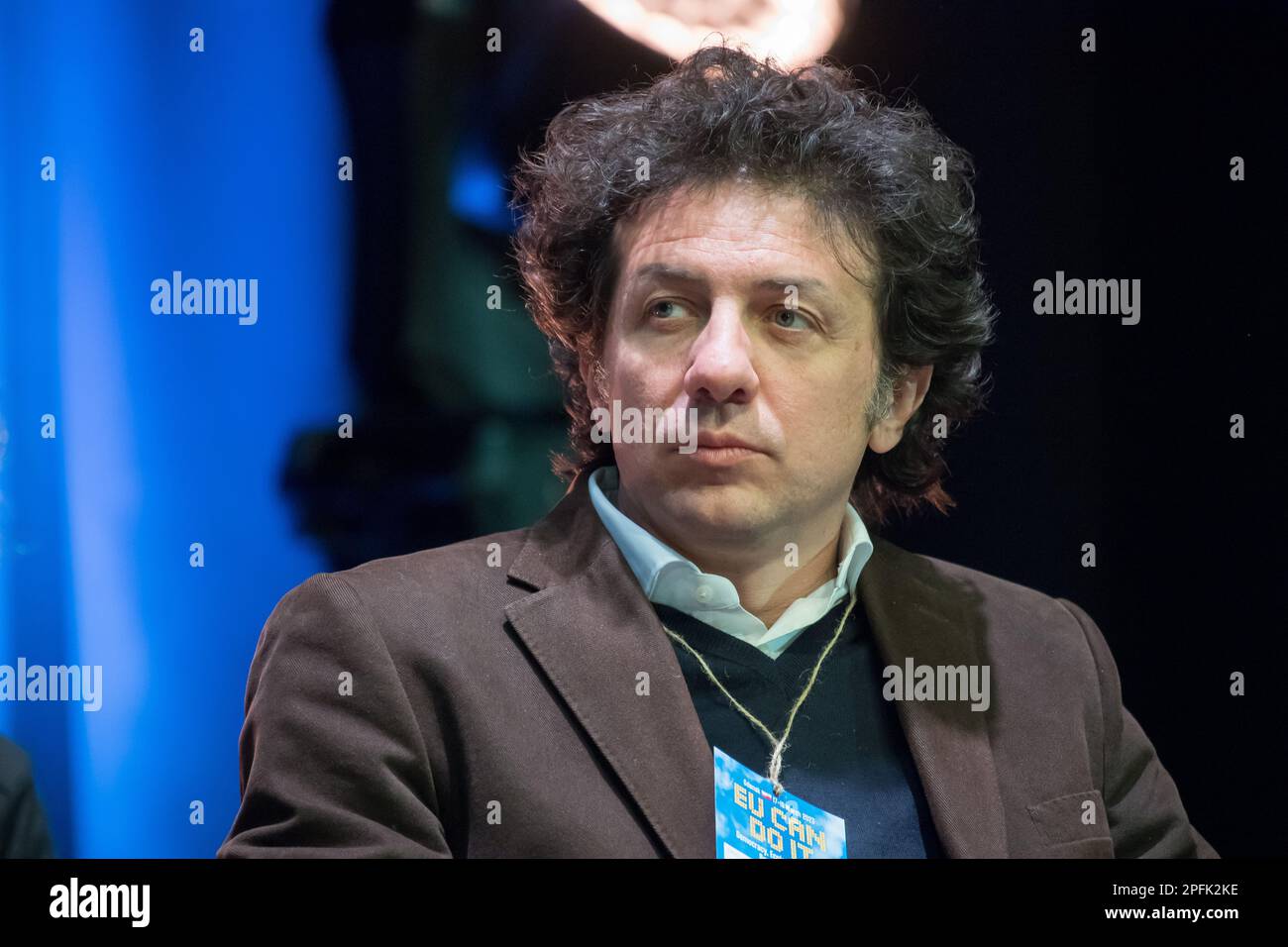 Gdansk, Poland. 17 March 2023. Marco Cappato, Eumans Co-president, during his speech on EU can do it Citizens Summit Democracy, Ecology and Liberty beyond borders for a Pan-European government program by European Alternatives and Eumans  © Wojciech Strozyk / Alamy Live News Stock Photo