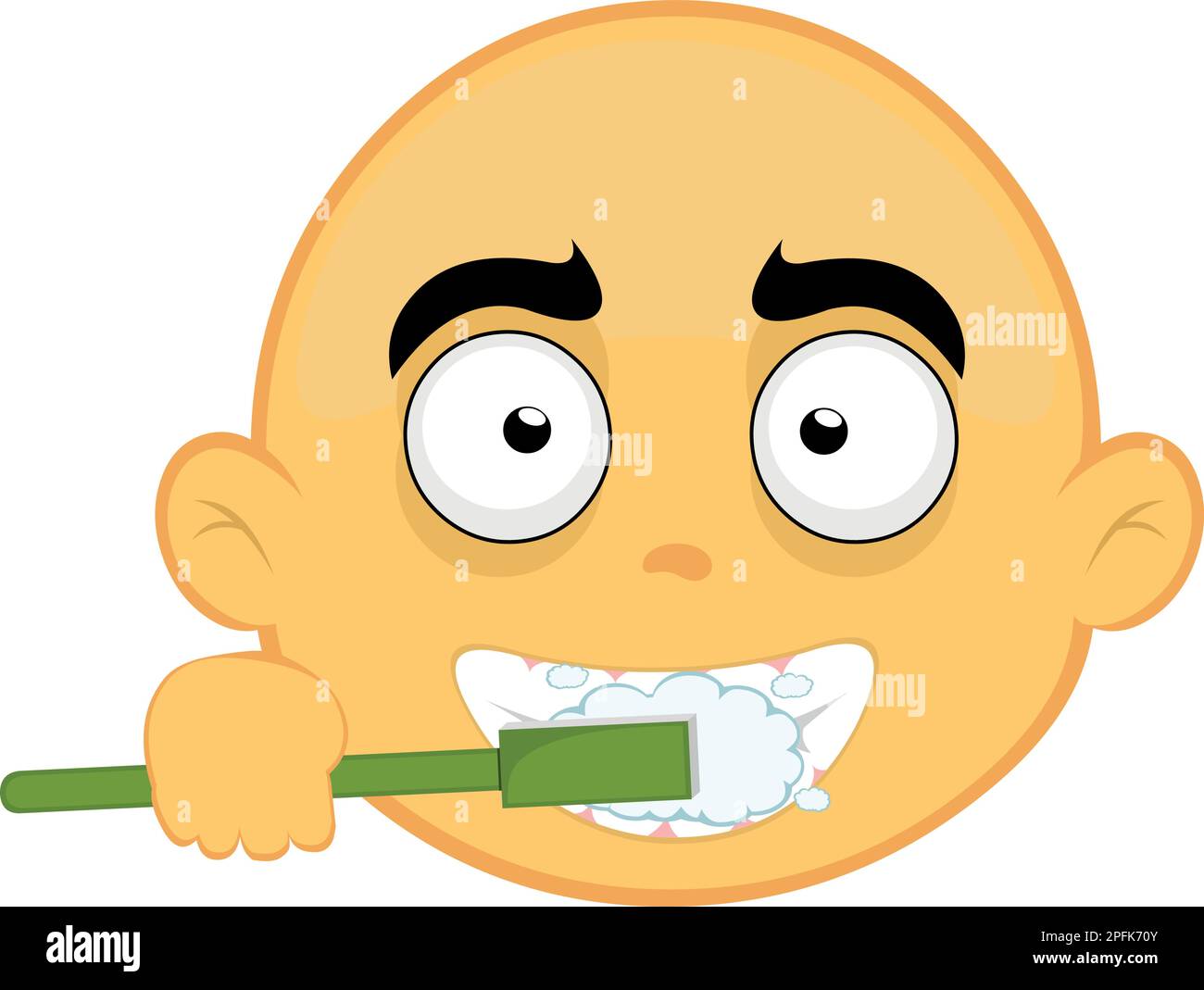 vector illustration emoticon face of a cartoon character in yellow ...