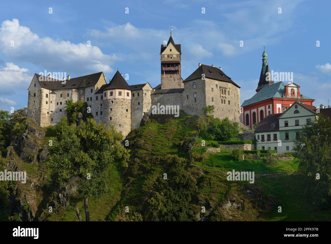 Castle, Loket, Czech Republic Stock Photo - Alamy