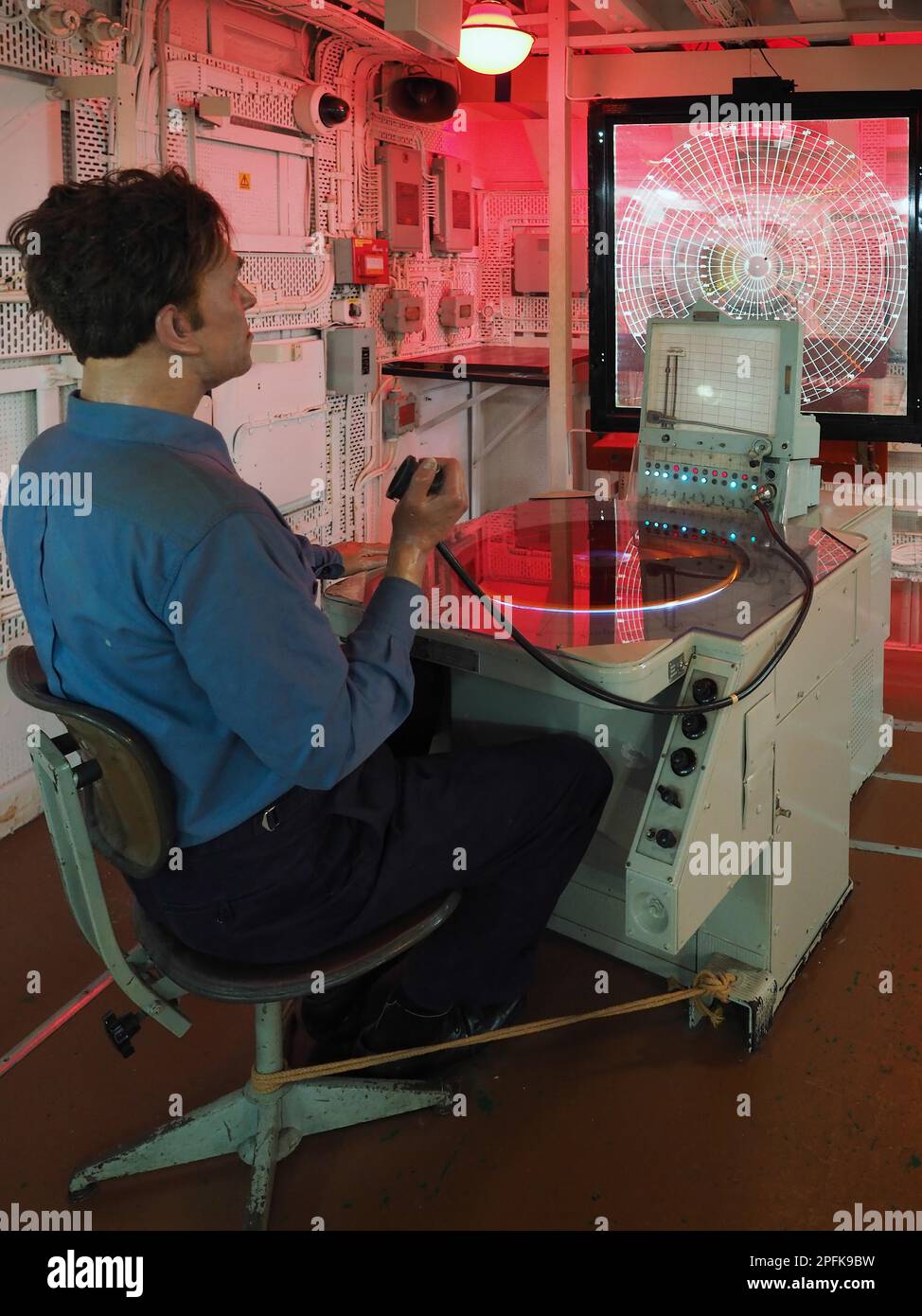 Mannequin in War Room on HMS Belfast Stock Photo Alamy
