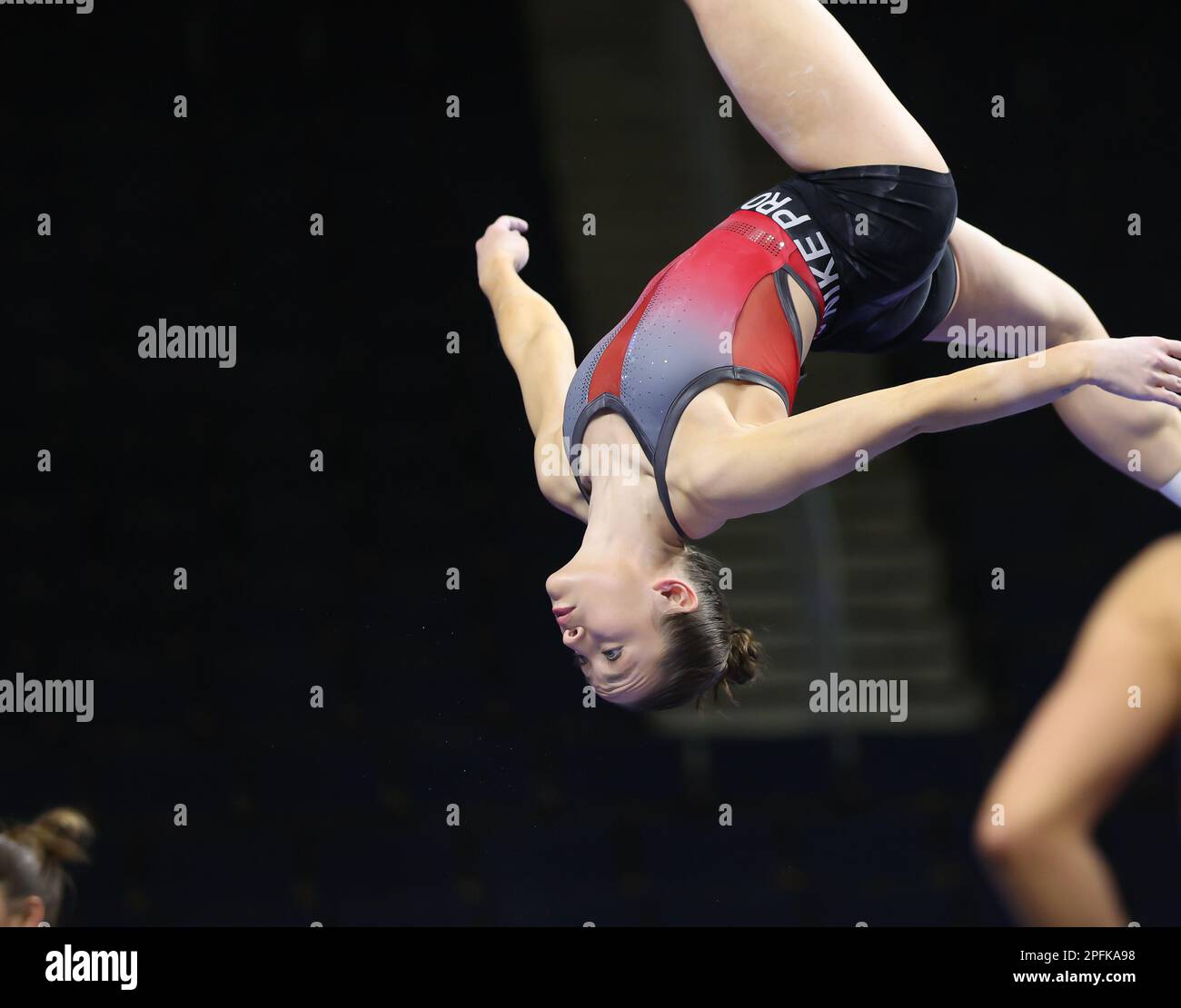 March 17 2023 Arkansas Norah Flatley On The Balance Beam During The Practice Sessions Of The 