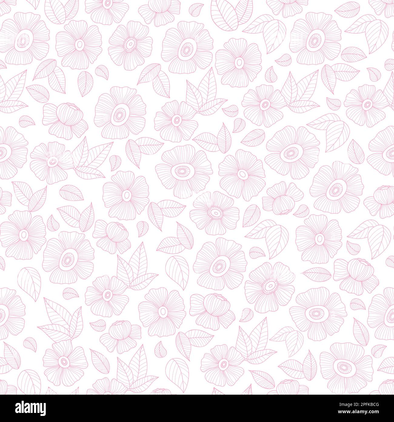Aesthetic Pink Flower Print, Botanical Modern, Minimalist - Pink Flower -  Mug