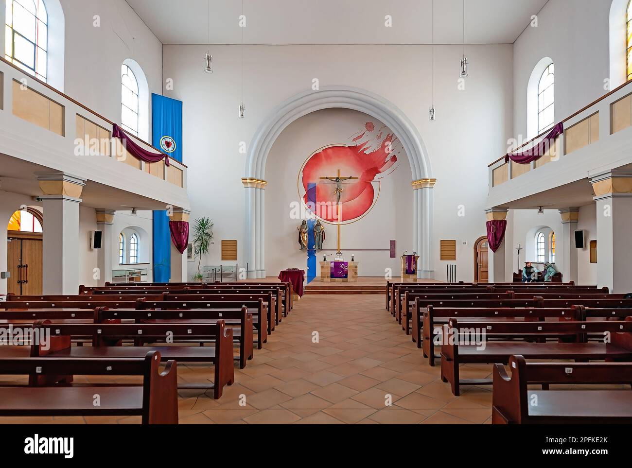Interior of the German Evangelical Lutheran St Paul Church in Odesa