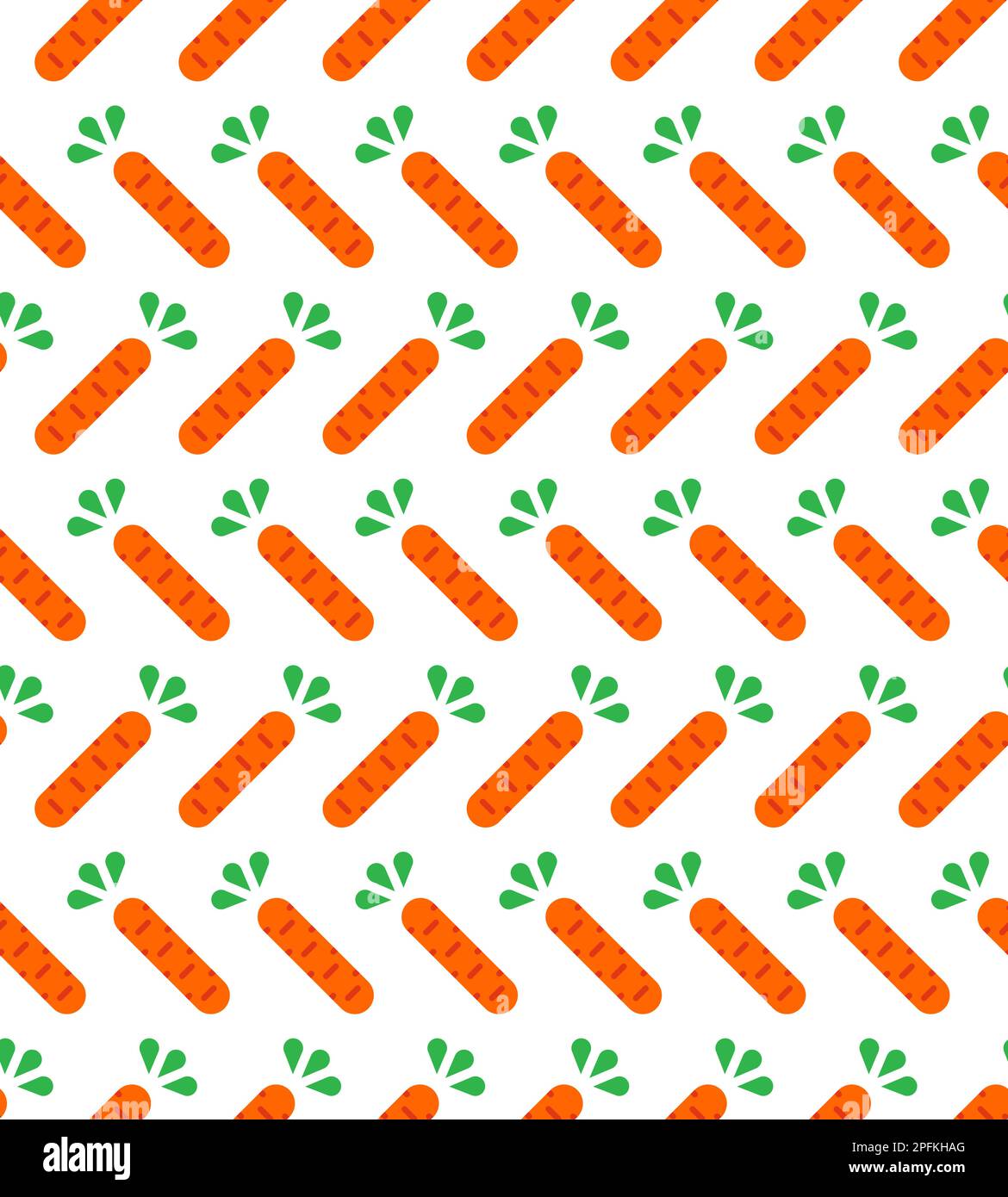 Carrot cartoon pattern seamless. Baby fabric texture Stock Vector