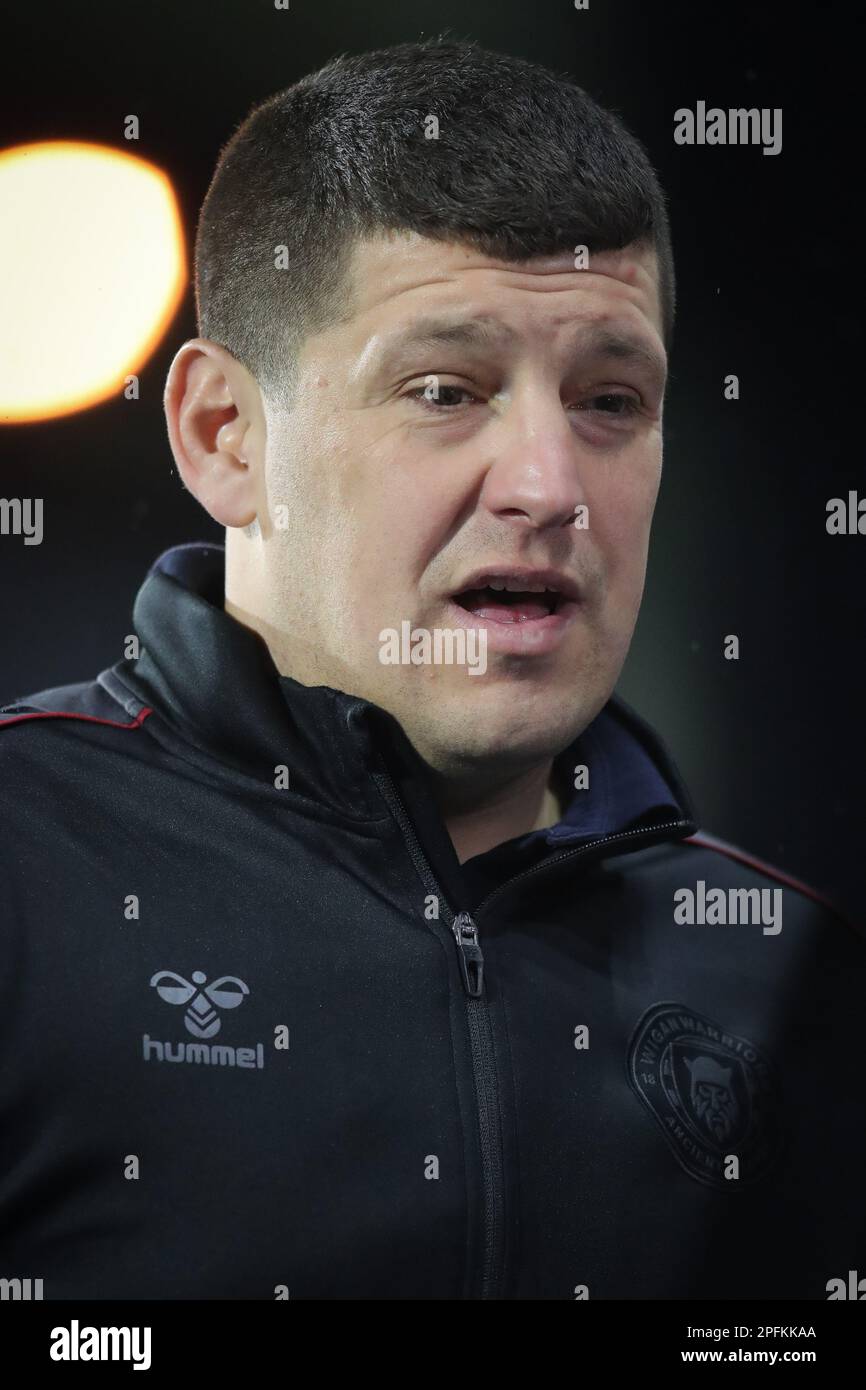 Huddersfield, UK. 17th Mar, 2023. Matt Peet Head Coach of Wigan