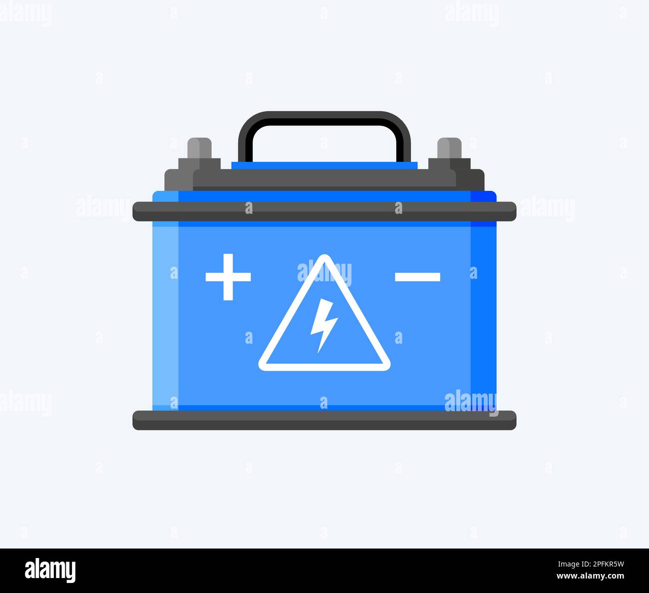 Car battery flat icon. Electric accumulator charger. Battery power