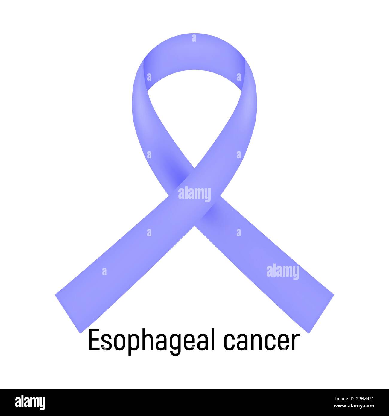 Cancer Ribbon. Esophageal cancer. Vector illustration Stock Vector