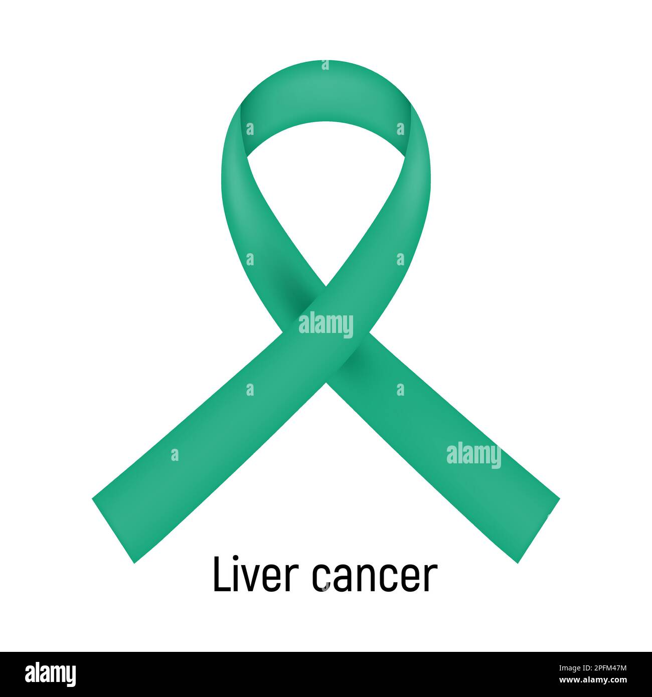 Cancer Ribbon. Liver cancer. Vector illustration Stock Vector Image