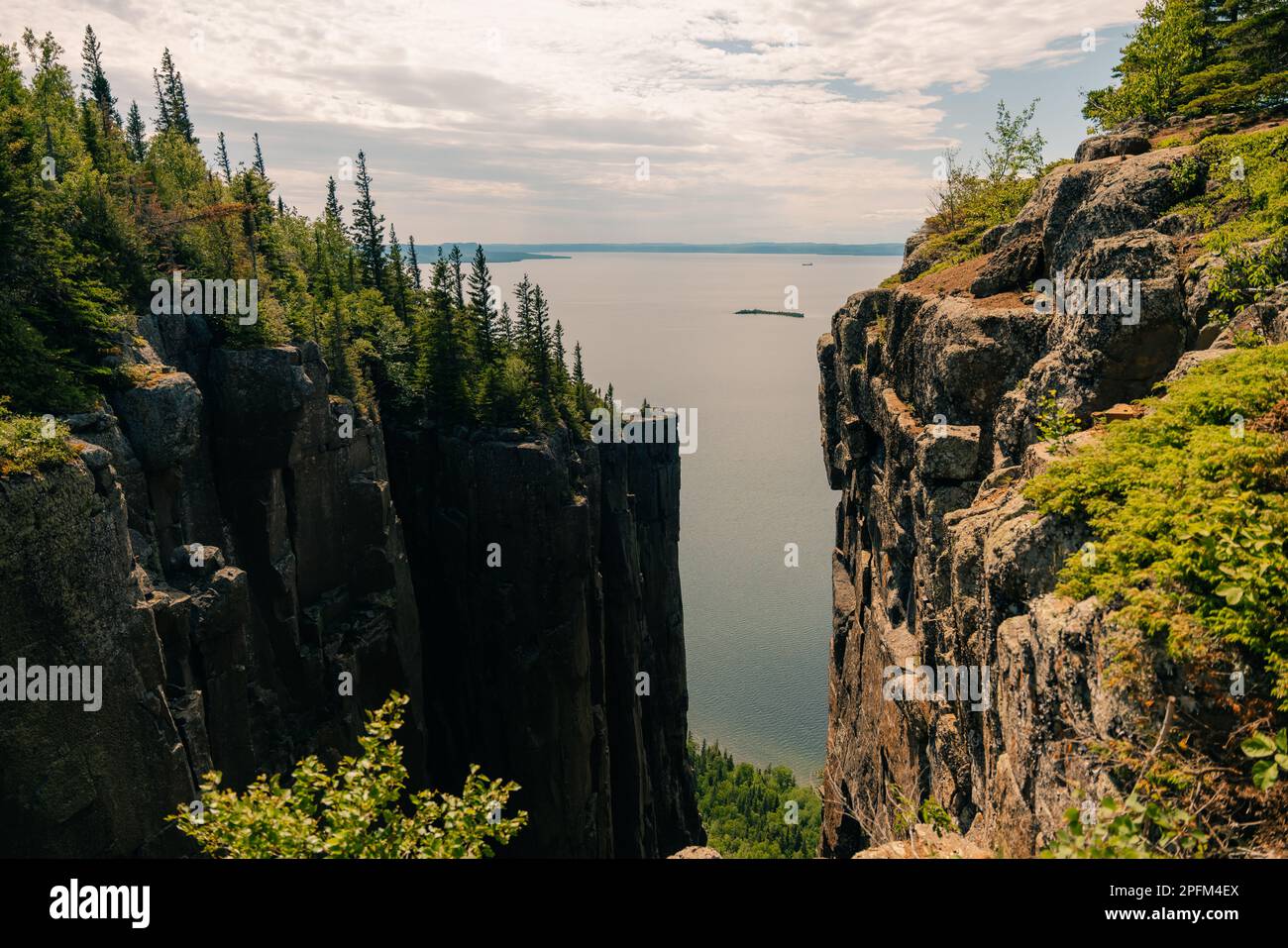 Elevator rock formations at the top of the sleeping giant in Sleeping