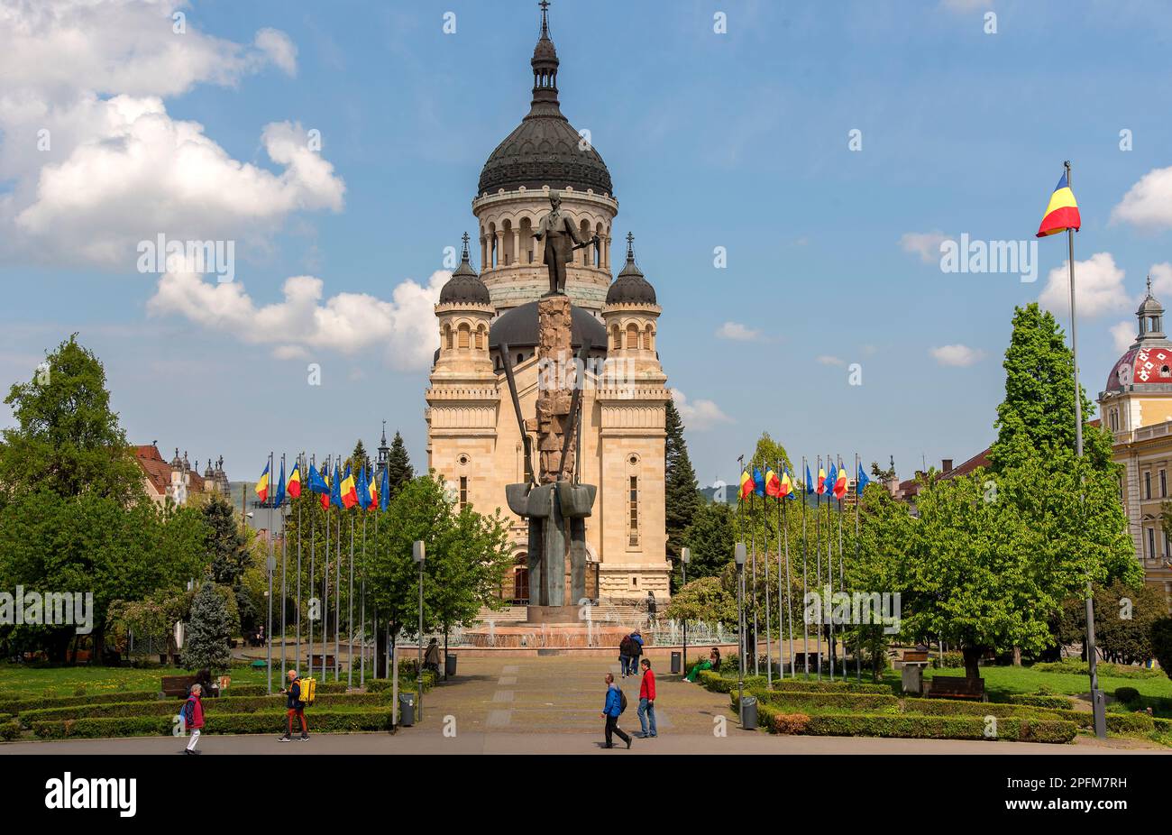 Metropolitan Cathedral Cluj Napoca, Romania Stock Photo