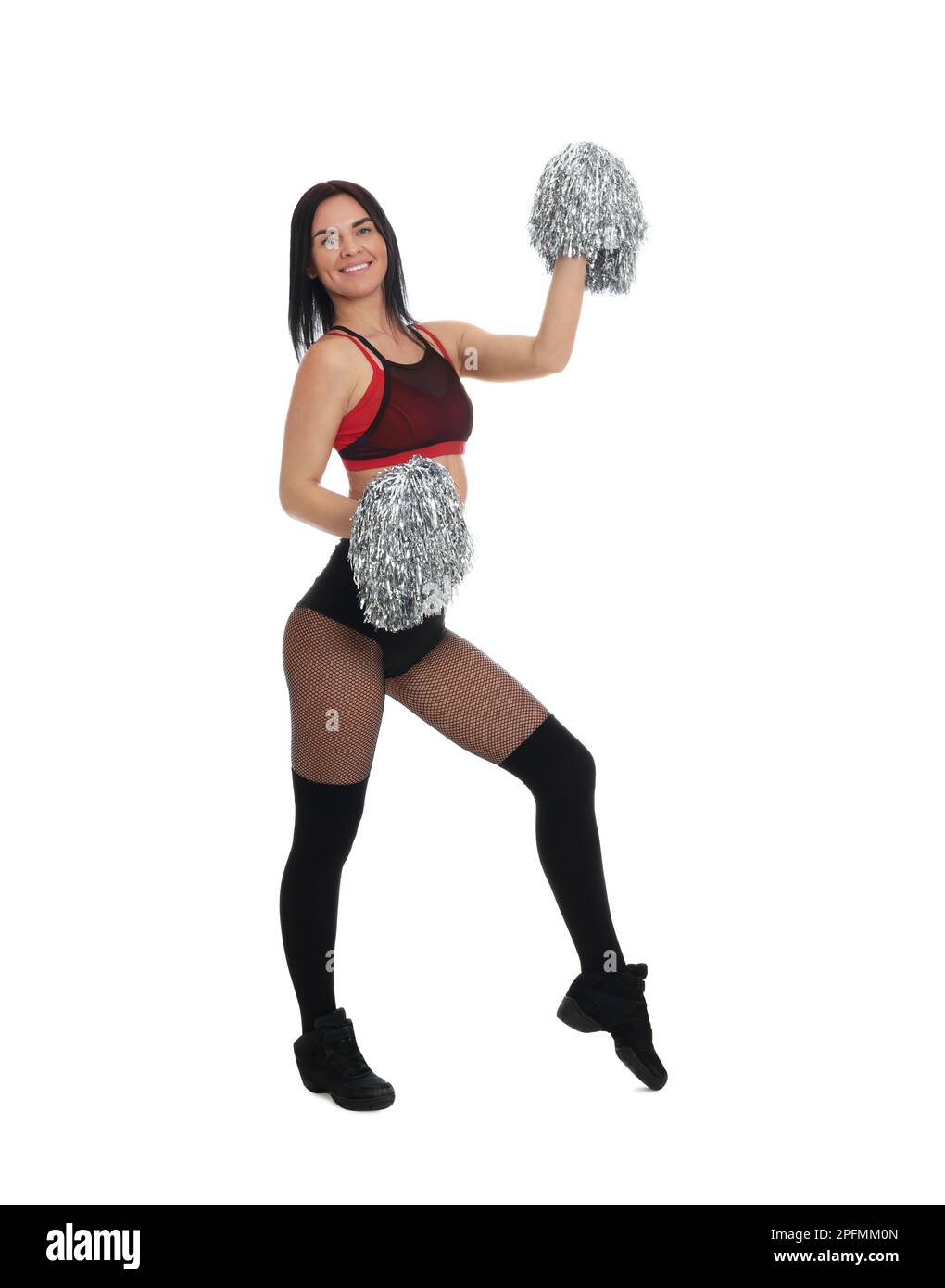 Cheerleading pom poms Cut Out Stock Images & Pictures - Alamy
