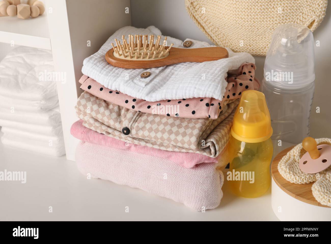 Clothes rack nursery hi-res stock photography and images - Alamy