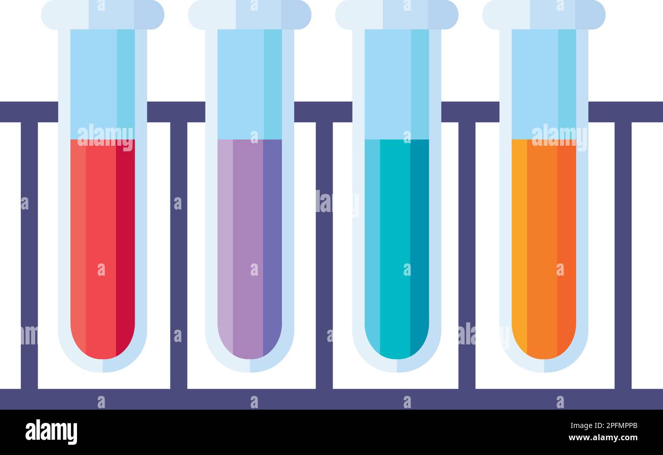 laboratory tubes test in beaker Stock Vector Image & Art - Alamy