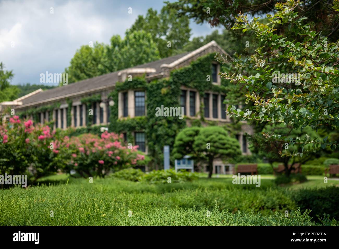 Building in Yonsei University, one of the famous universities in Seoul, South Korea Stock Photo