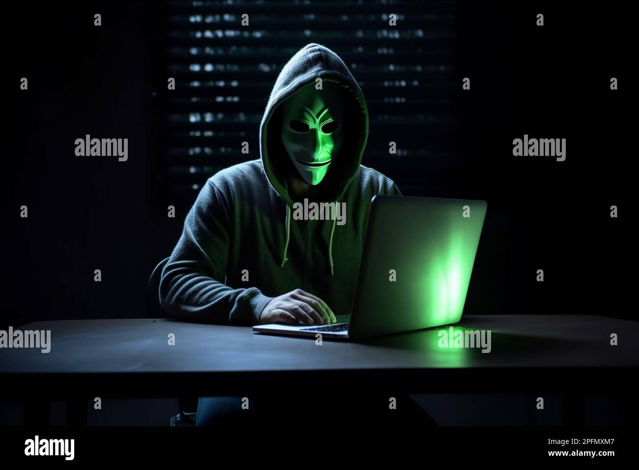hacker man typing on laptop, hacking computer system terrorist with ...
