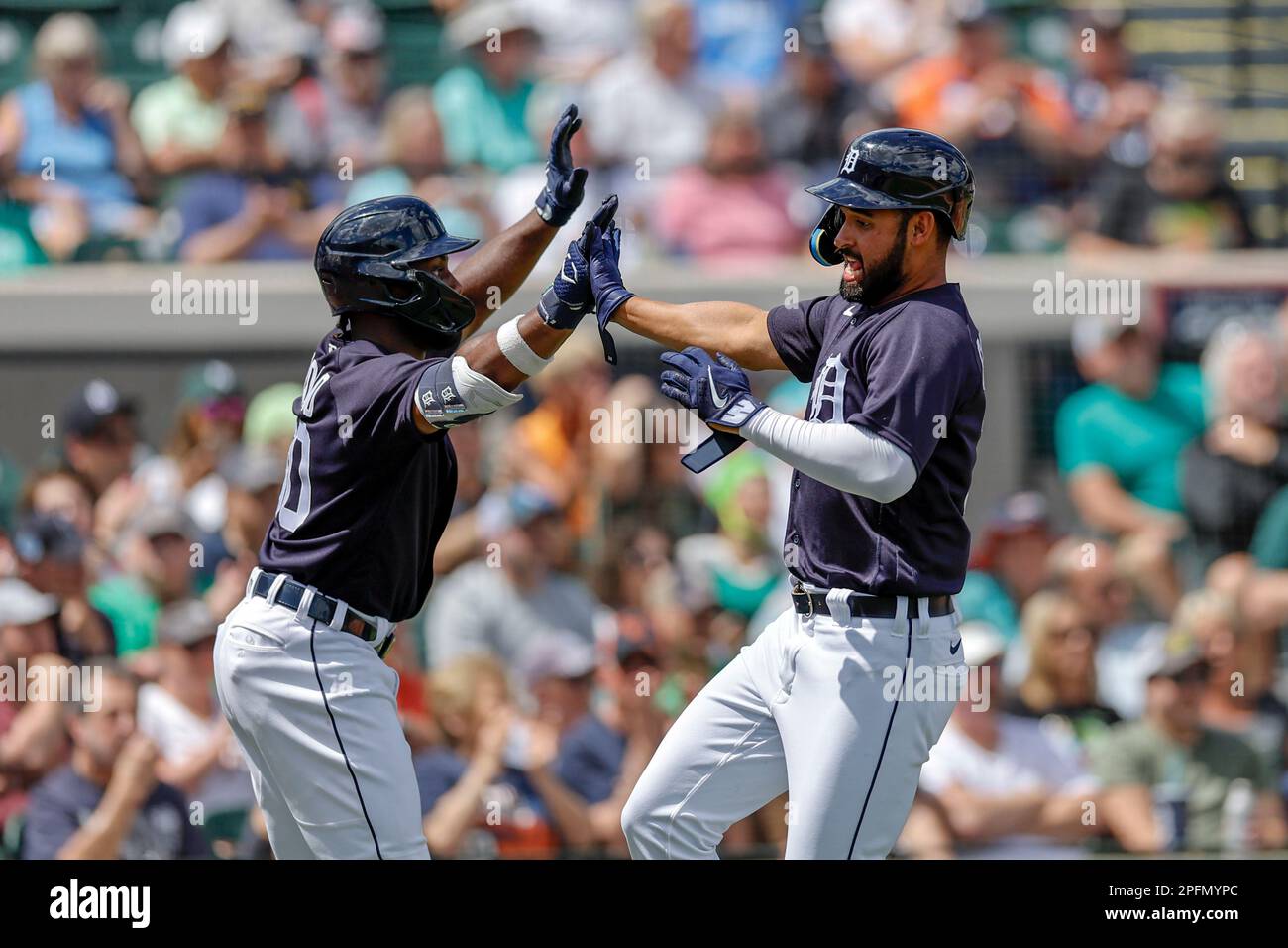 MARCH 16, 2023, Lakeland FL USA; Detroit Tigers center fielder Riley Greene  (31) prior to an MLB spring training game against the New York Yankees at  Stock Photo - Alamy