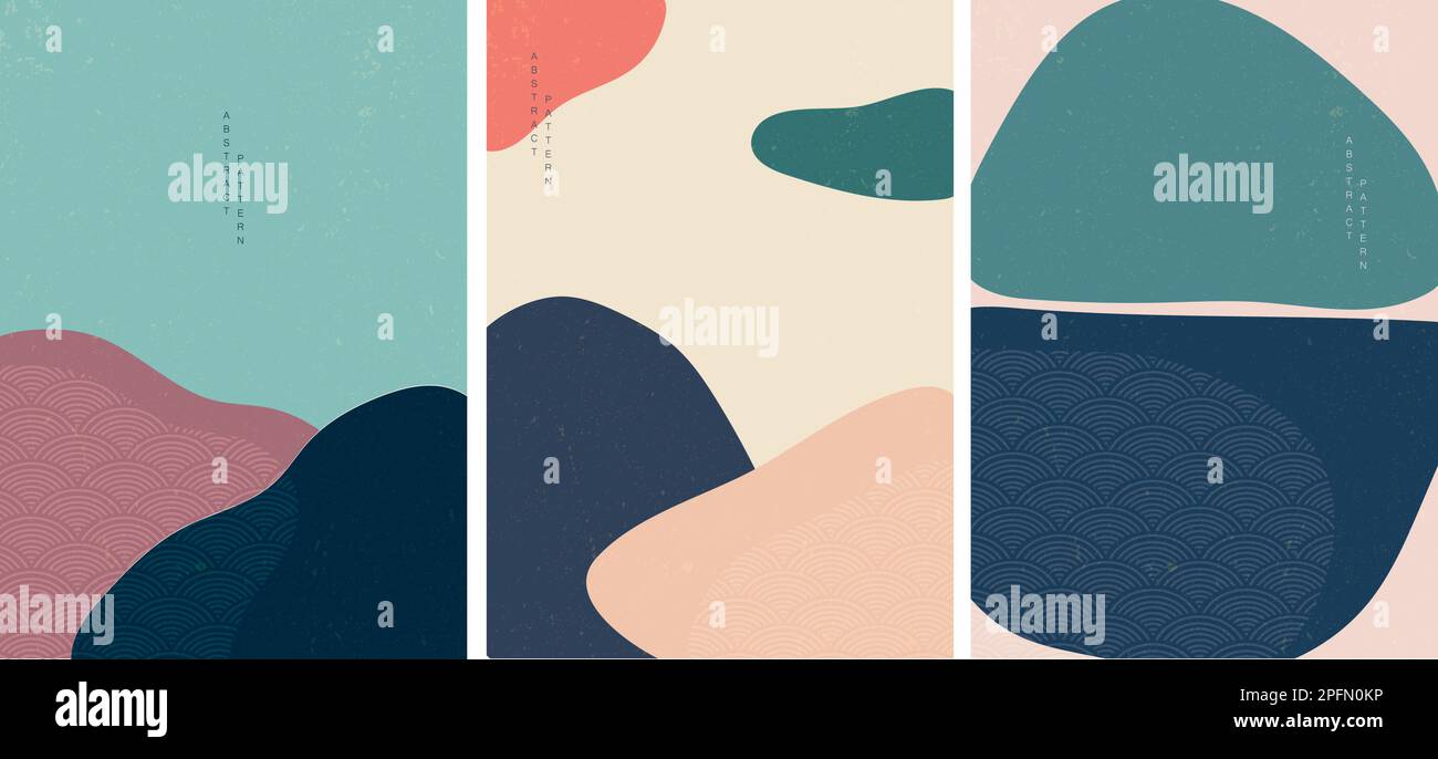 Abstract background with Japanese pattern vector. Geometric pattern ...